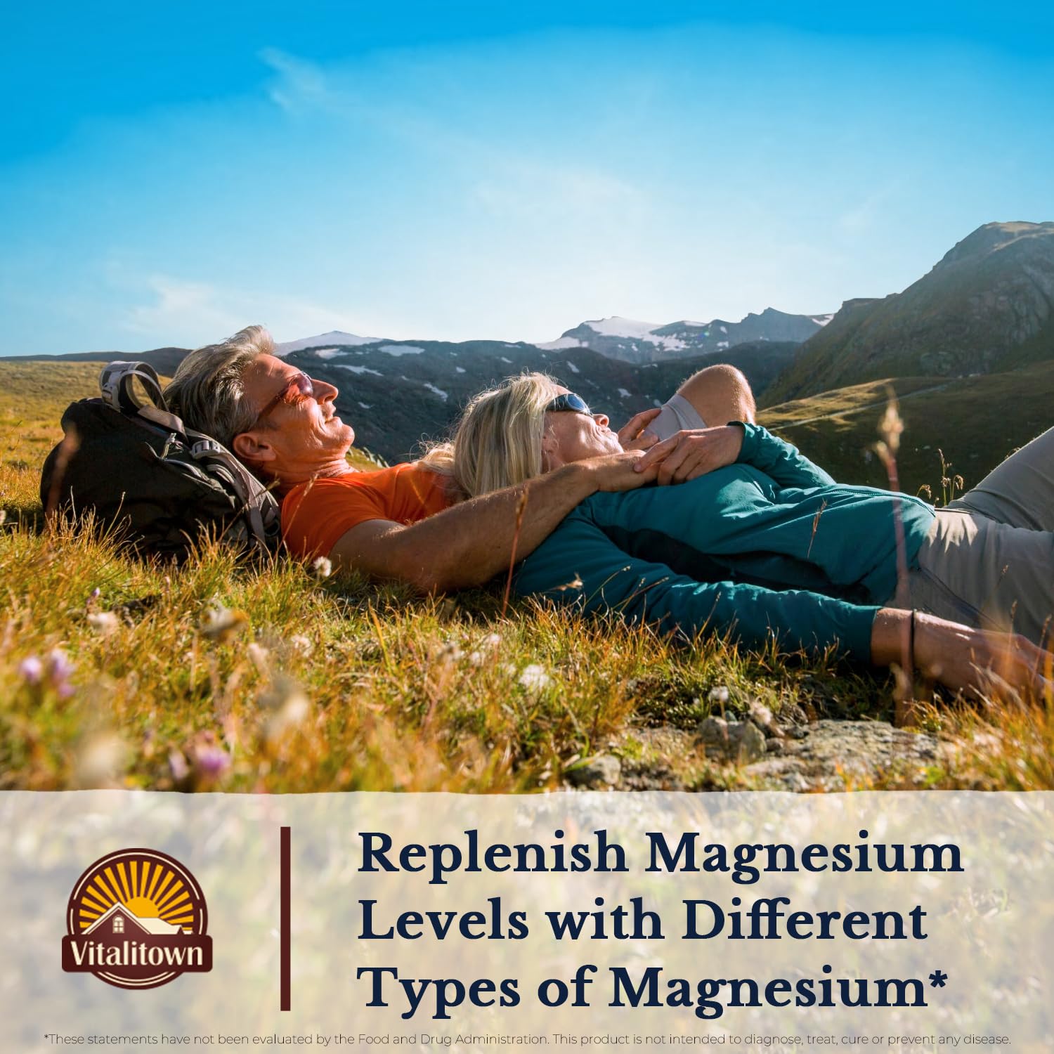 Vitalitown Magnesium Complex Supplement 500mg - NSF Certified Magnesium Glycinate, Malate, Taurate & Citrate - Chelated High Absorption & Gentle on Stomach - Vegan Non-GMO 2 Packs 240 Capsules