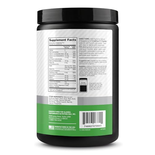 Optimum Nutrition Creatine Monohydrate Plus Powder, Orange Passionfruit Flavored Creatine Performance Blend With Electrolytes for Hydration, Added Vitamins, 80 Servings, 720 Grams (Packaging May Vary)