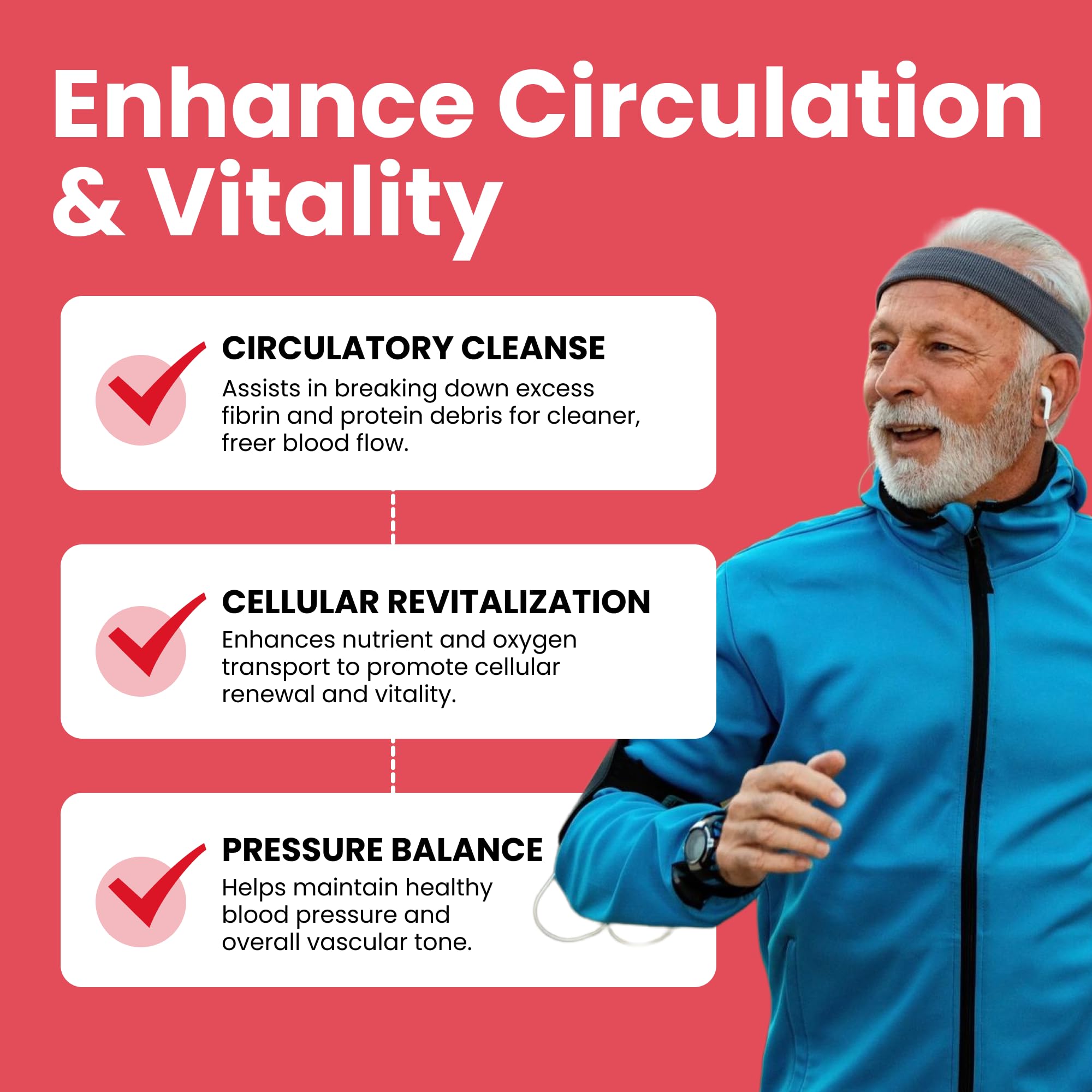 Luma Nutrition Nattokinase Supplement - Natto 4000 FU Per Serving, Premium Heart Health Support - Vegan & Gluten Free - 60 Capsules - Made in USA