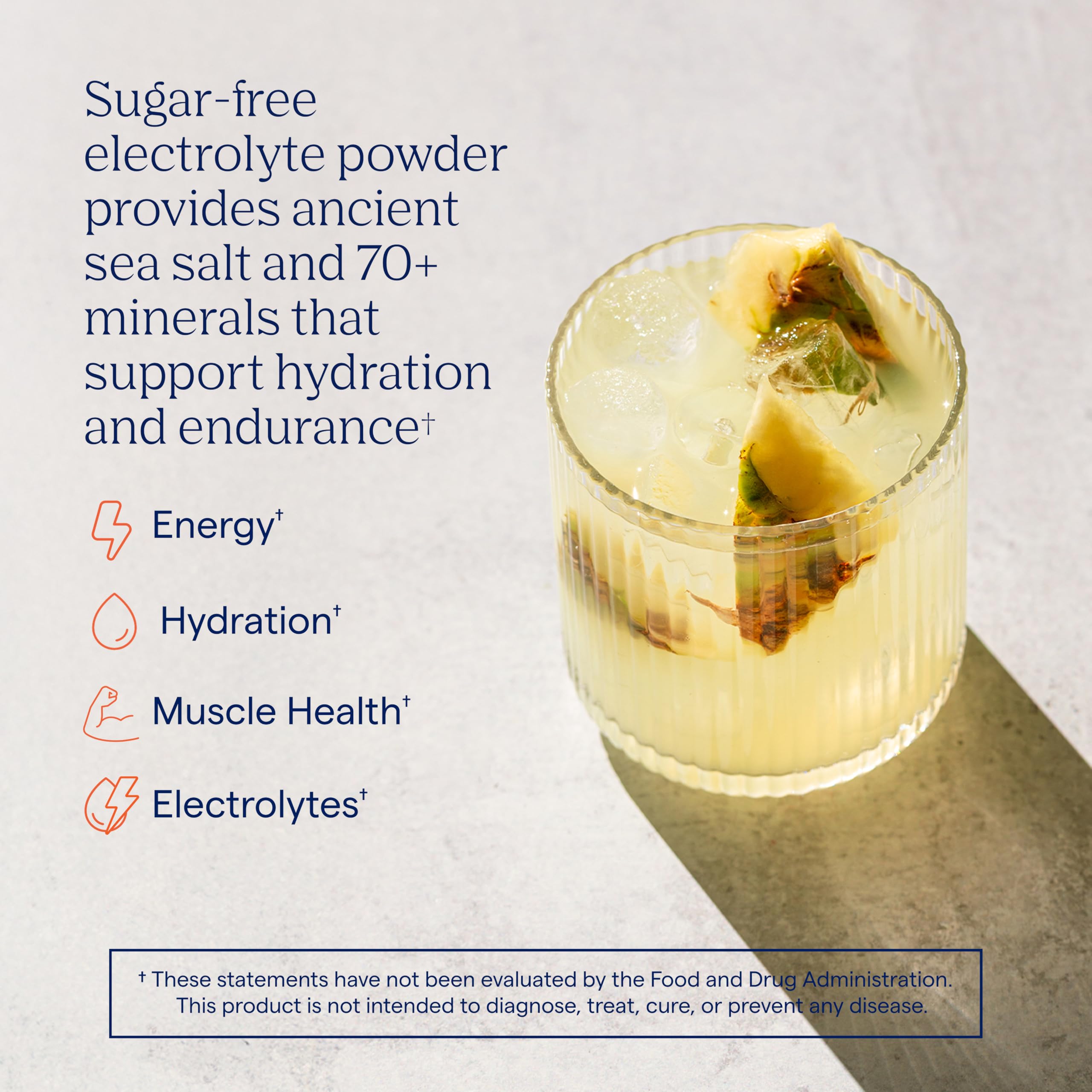 Trace Minerals ZeroLyte Salty Tropical Flavor - Sugar Free Electrolyte Drink Mix - Supports Hydration, Energy, Stamina - Ancient Sea Salt, Full Spectrum Minerals, Coconut Water - 30 Packets