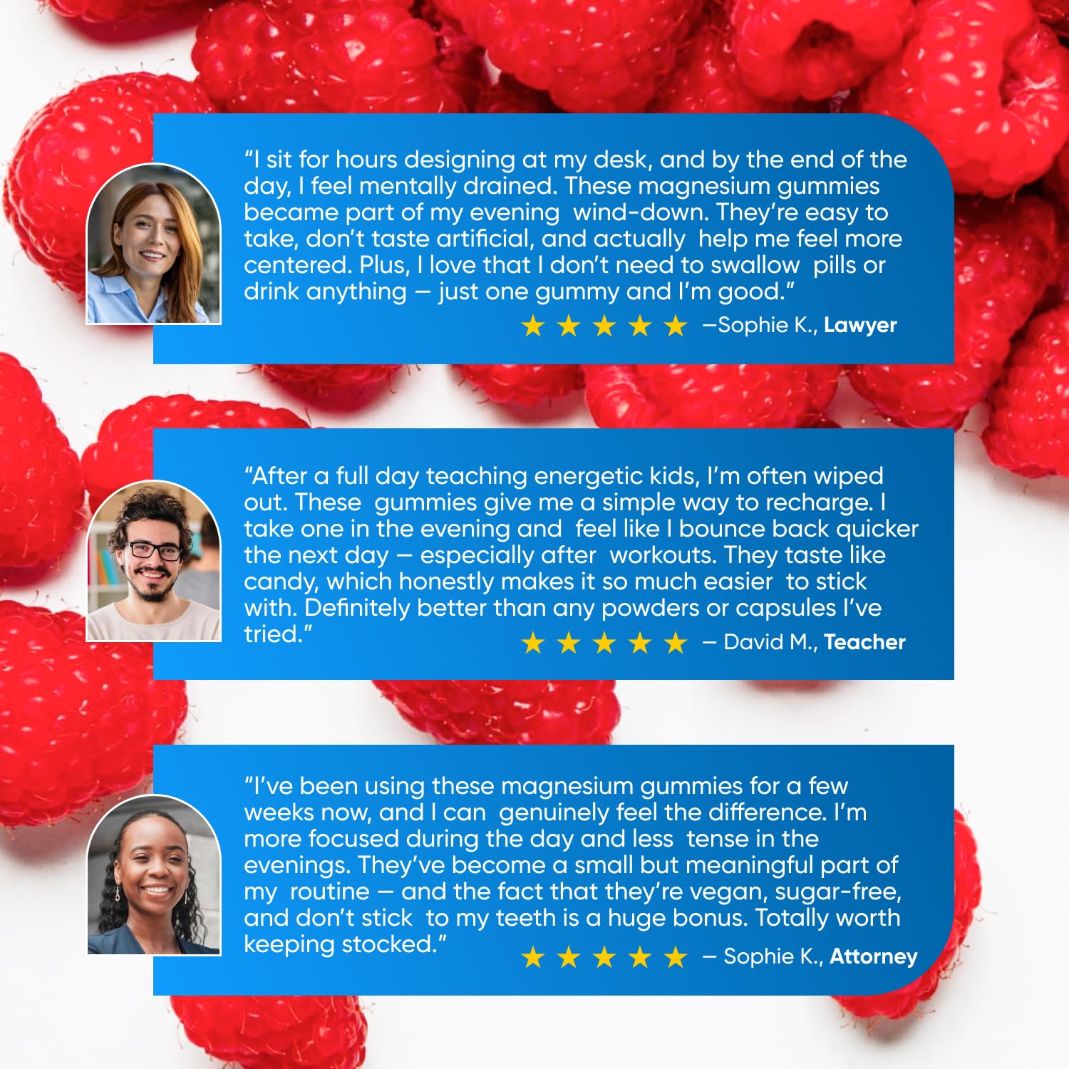 Magnesium Glycinate Gummies 400mg, High Absorption Magnesium Supplement for Women, Men and Kids, Muscle Support and Relaxation, Sugar Free, Vegan, 60 Days Supply