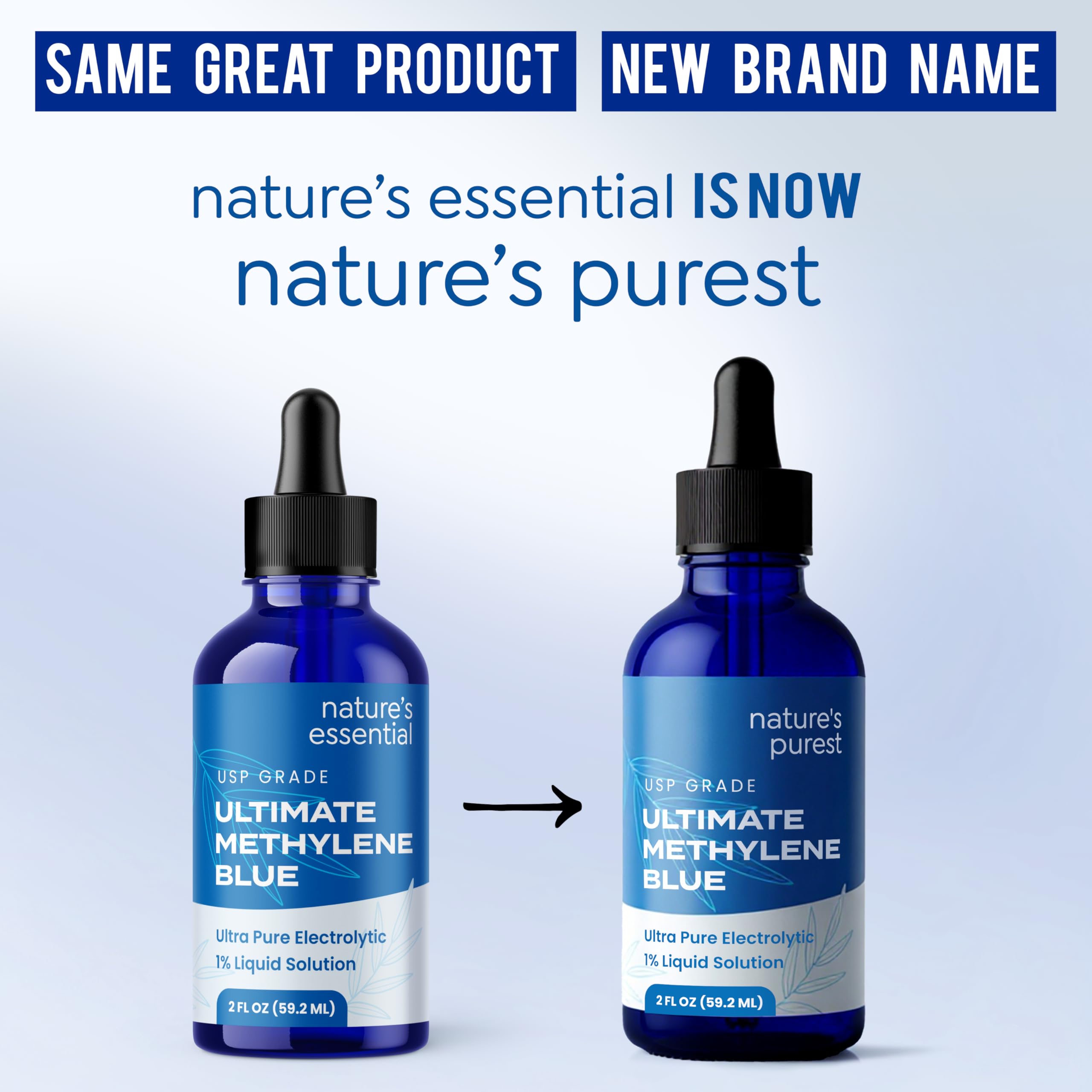 Sweat & Soul Methylene Blue Pharmaceutical Grade 2oz - Made in USA - Balanced Electrolytic 1% Solution - USP Grade, No Formaldehyde, No Alcohol, 3rd Party Tested