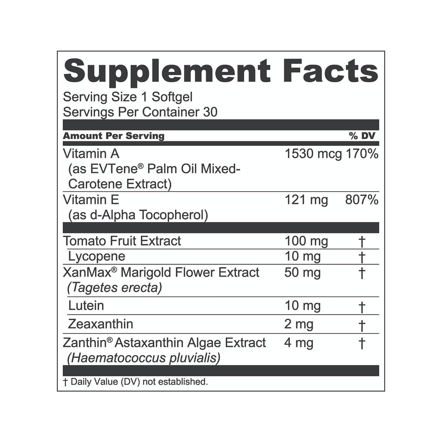 1MD Nutrition VisionMD Eye Vitamin CARMIS - Eye Supplement for Adults - with OptiLut Lutein & Zeaxanthin - Supports Vision Health Care, Everyday Eye Strain, & Occasional Dry Eye - 30 Softgels