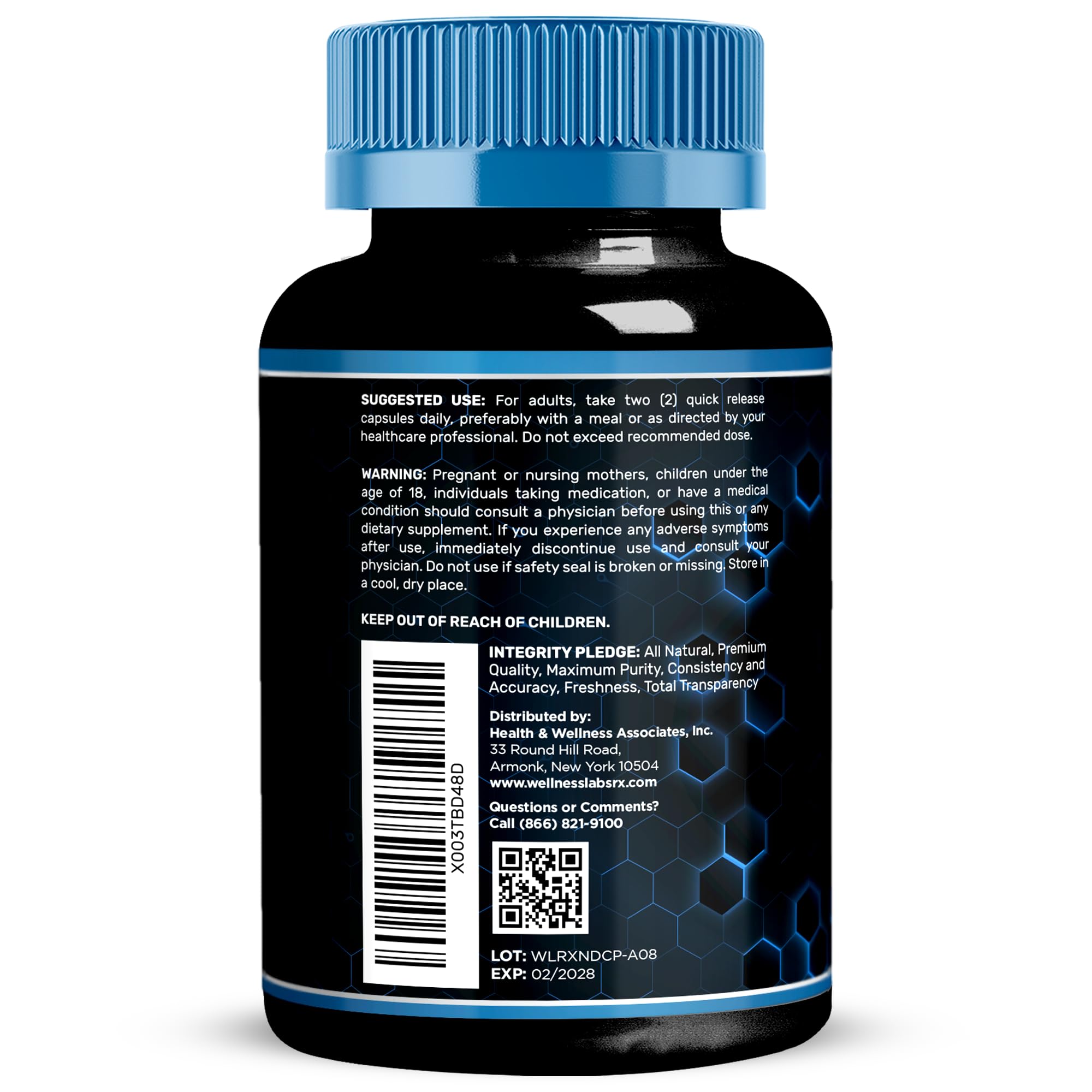 WELLNESS LABSRX Liposomal NAD Supplement, 1500mg - USA Made, NAD Resveratrol Supplement for Women and Men, NAD+ Support Cellular Health, Energy & Anti Aging - 90 Count
