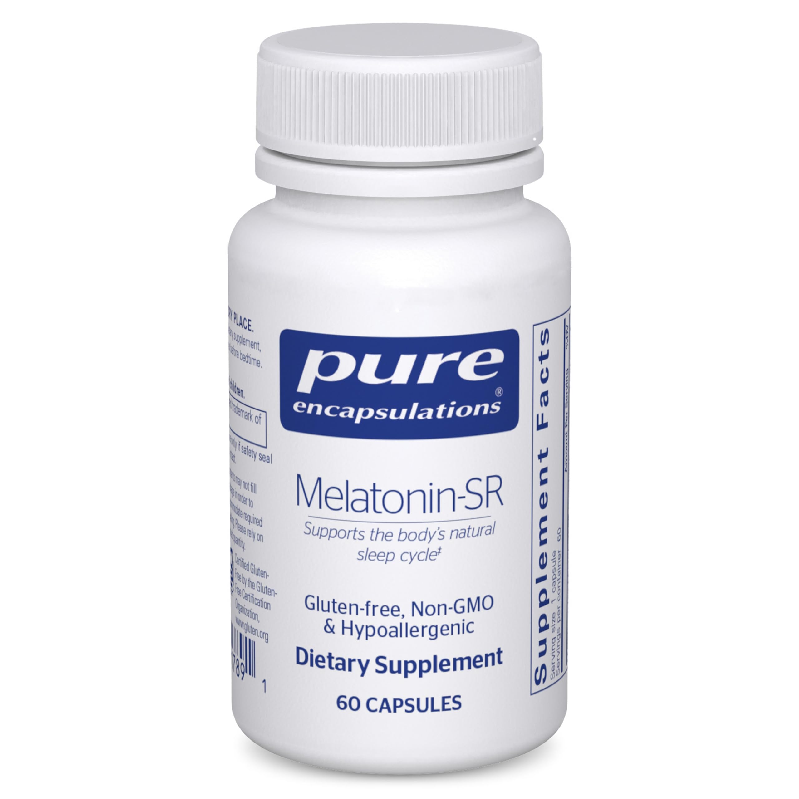 Pure Encapsulations Melatonin-SR - Extended Release Melatonin - Supports Restful Sleep* - Sleep Supplement - Gluten Free & Vegan - 60 Capsules