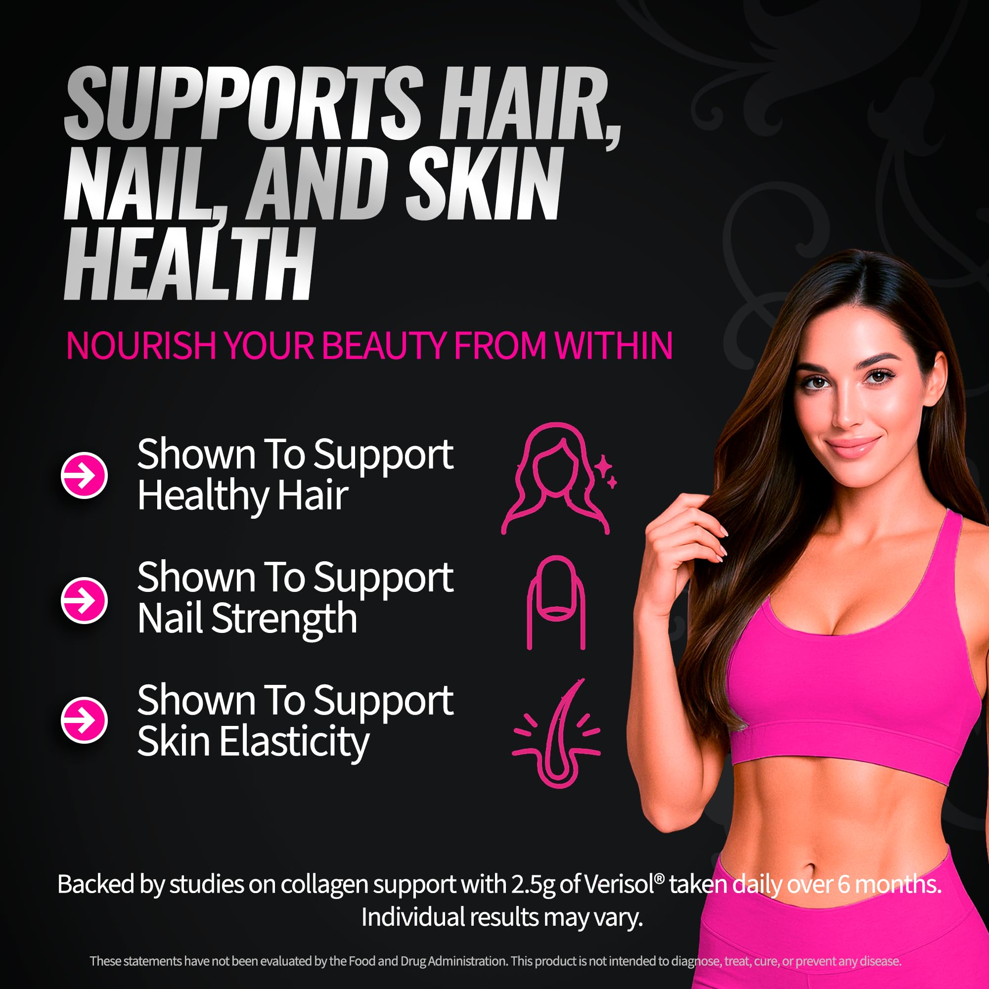 Bold Buns Creatine for Women – Booty Builder Supplement with Collagen & BCAA – Supports Muscle Development, Post-Workout Recovery, Skin Elasticity, Healthy Hair & Nail | Unflavored – 30 Servings