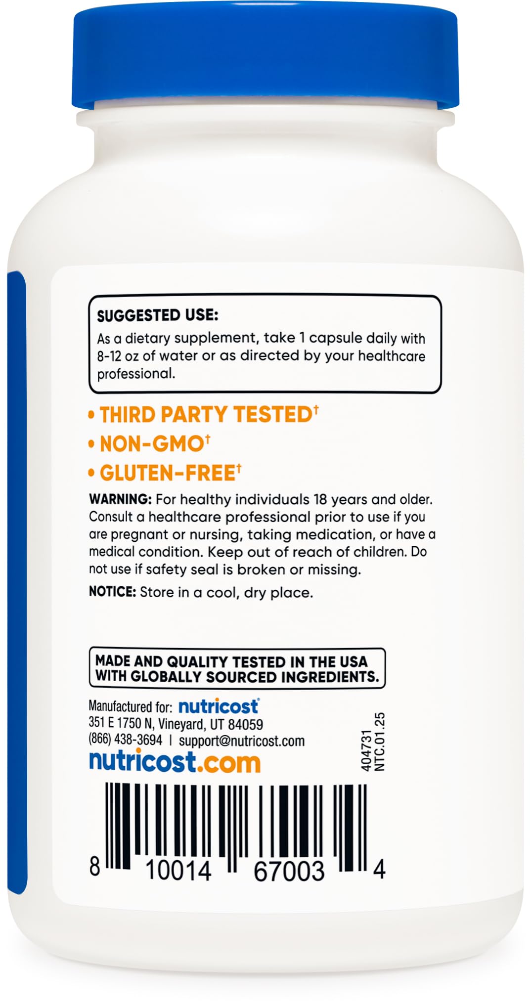 Nutricost Bromelain 500mg, 120 Vegetarian Capsules - Bromelain (1200 GDU), Non-GMO, Gluten Free