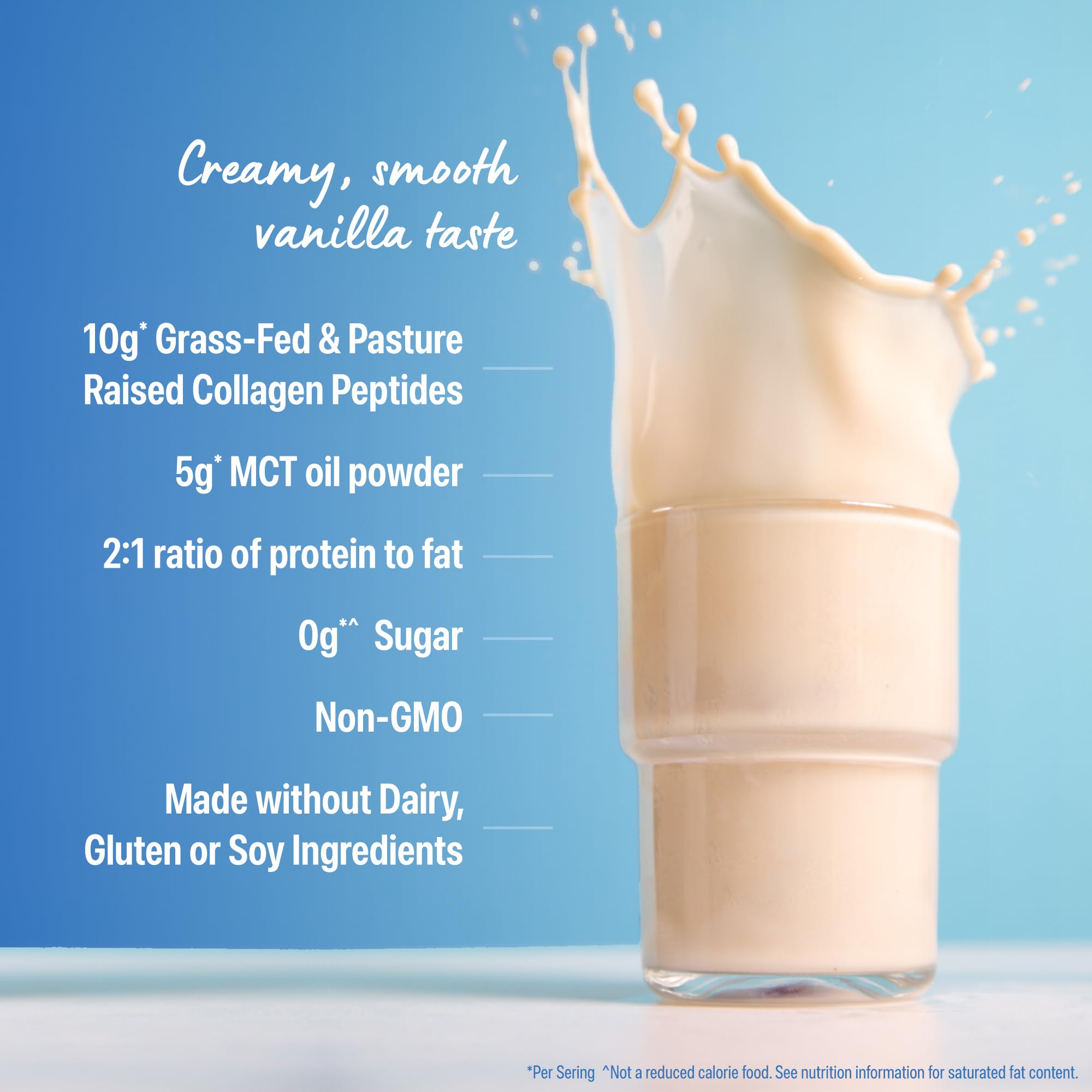 Orgain Keto Collagen Protein Powder, Vanilla - 10g Grass Fed Hydrolyzed Collagen Peptides for Women & Men, Type I & III, 5g MCT Oil - Hair, Skin, Nail, & Joint Support, Non-GMO, Gluten Free - 0.88lb