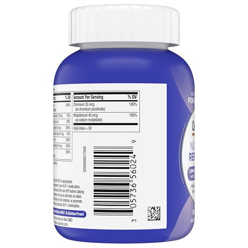 Centrum Nutrient Replenish GLP-1 Nutrition Support Multivitamin for Whole Body Health and Appearance - 180 Tablets, 6 Month Supply