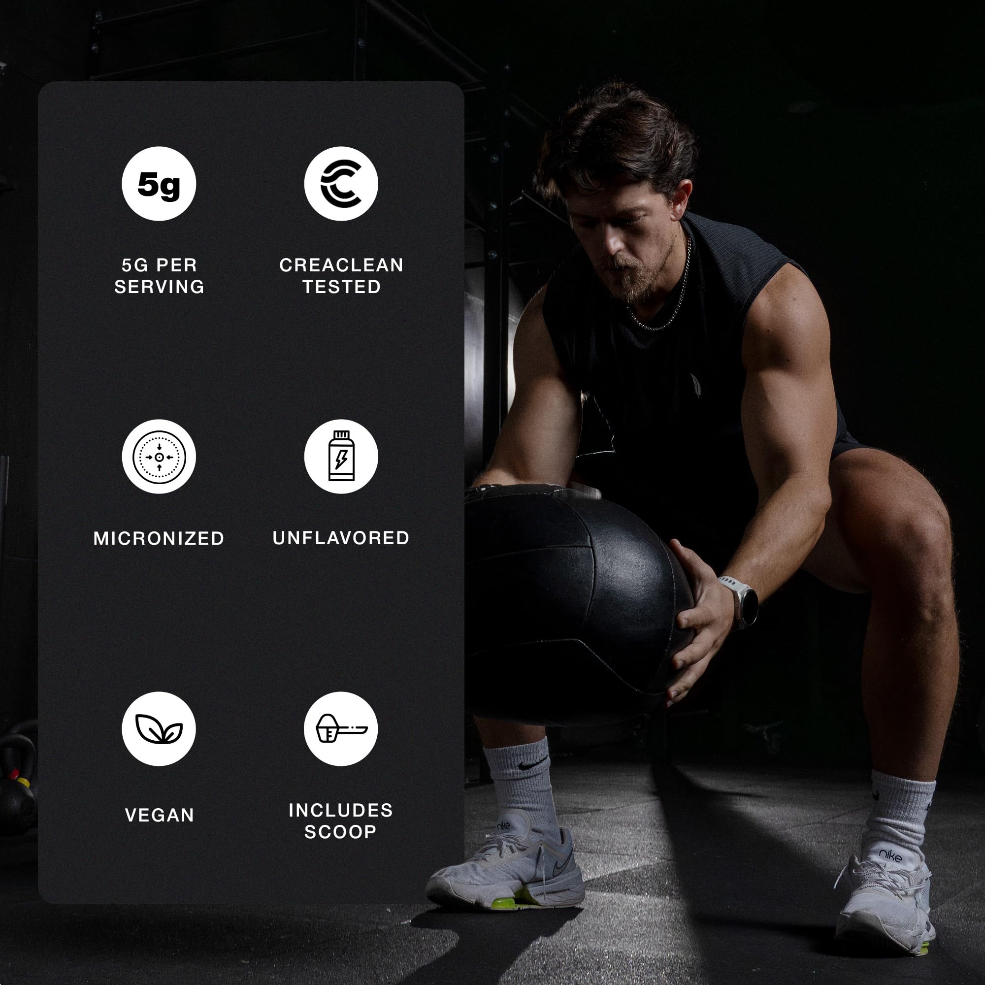 BIRDMAN Micronized Creatine Monohydrate Powder, Muscle Recovery, Caffeine Free, Creatine Pre Workout, Vegan, Post Workout, Gluten Free, Sugar Free | 200 Servings (5 Grams Each) | 2.2lb.