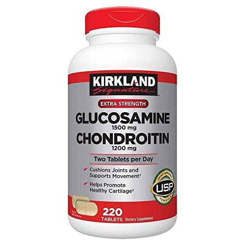 Kirkland Extra Strength Glucosamine 1500 mg Chondroitin 1200 mg 220 Tablets