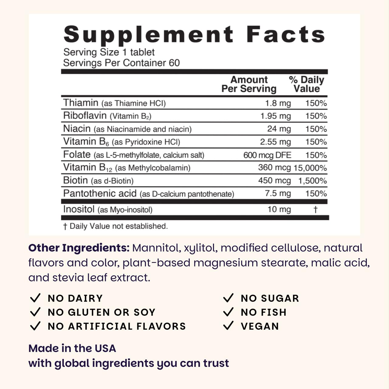 EZ Melts Dissolvable B-Complex - Vitamin B Complex - Provides Energy Metabolism & Heart Health Support - with Methylated B12 & Folate - Non-GMO & Vegan - Strawberry Swirl - 120 Tablets (120 Servings)