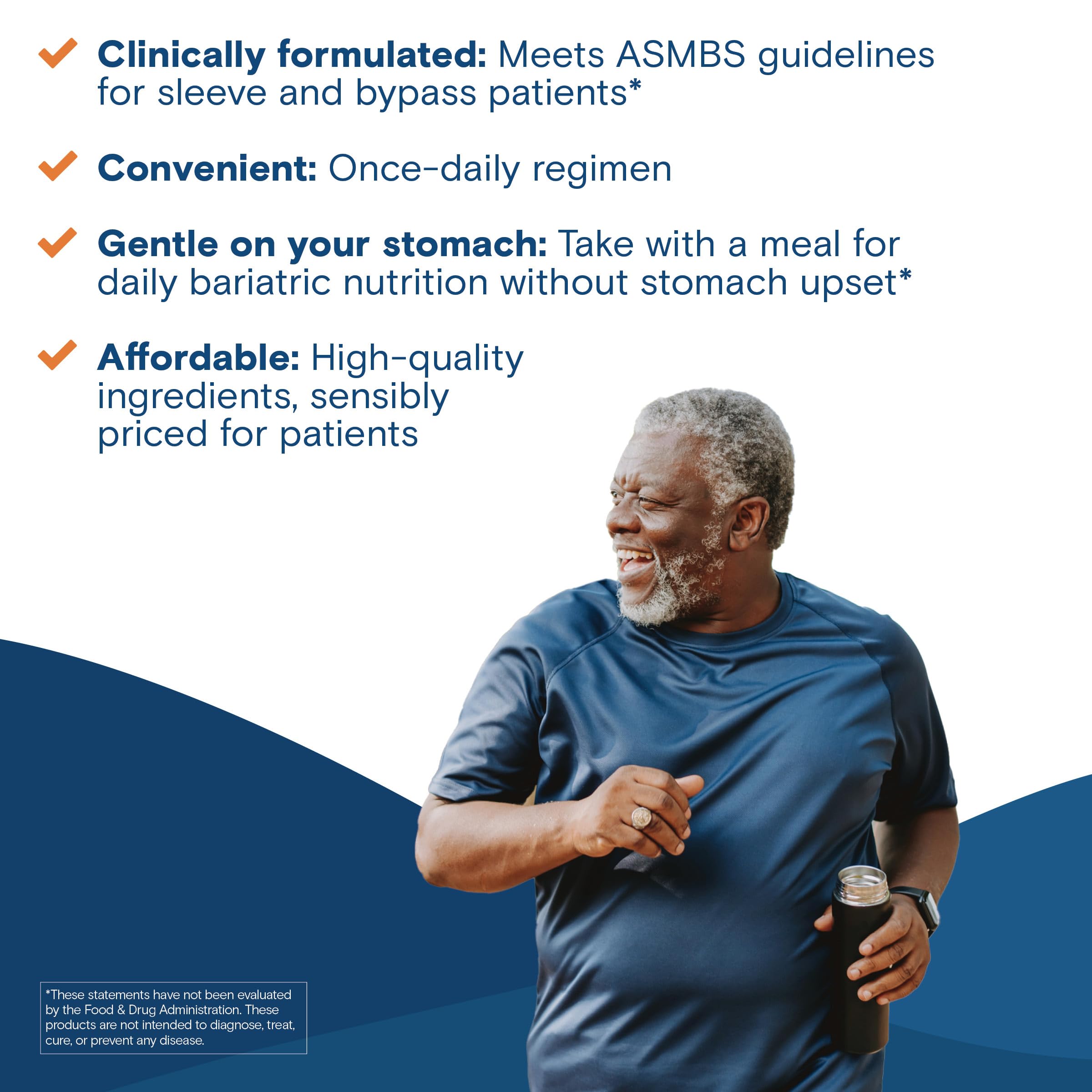 Bariatric Fusion One Per Day Bariatric Multivitamin with Iron | Easy to Swallow Capsule | Vitamin for Bariatric Surgery Patients | Gastric Bypass and Sleeve Gastrectomy | 30 Count | 1 Month Supply