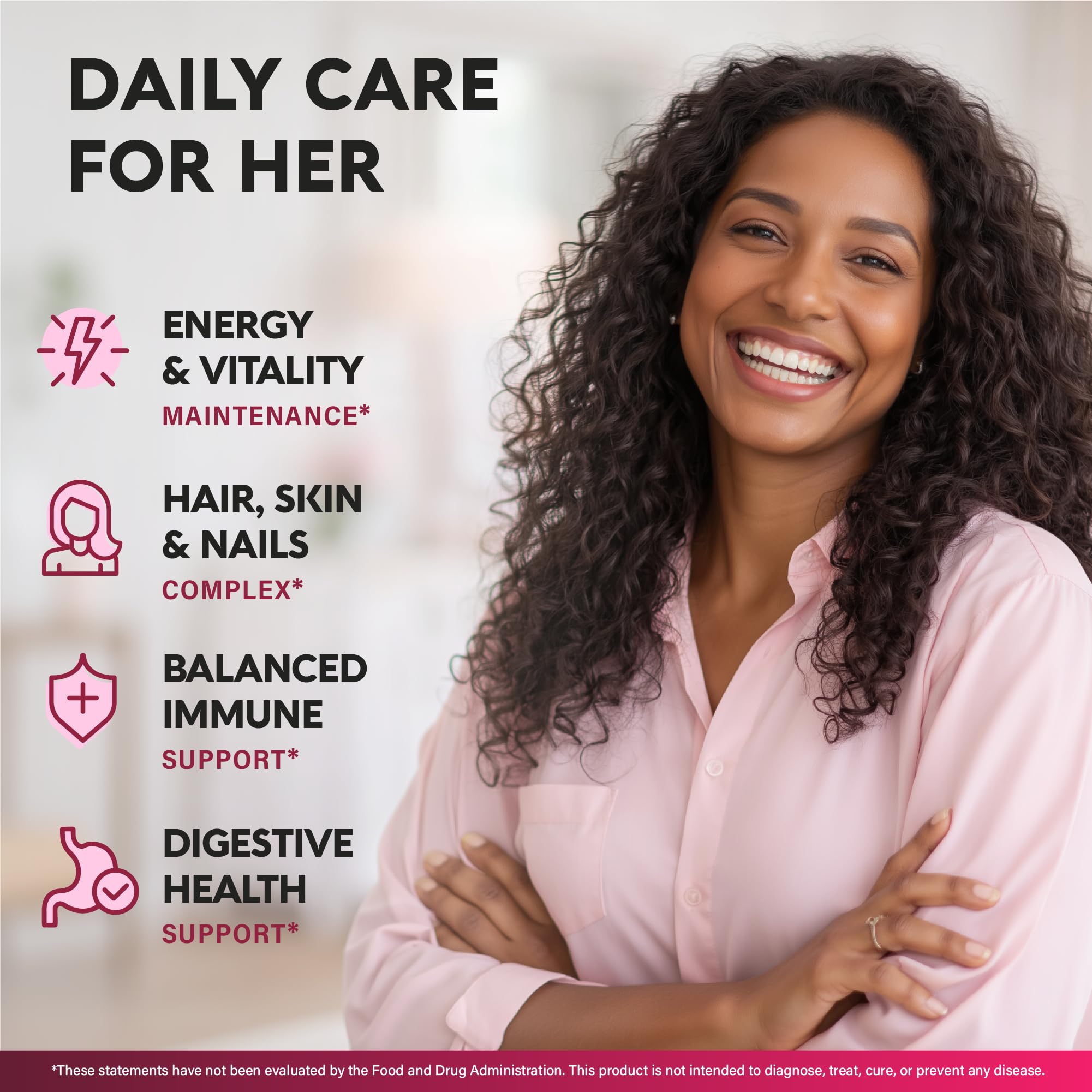 Multivitamin for Women - B-Complex | Whole Foods | Hair Growth Support | Digestion & Metabolism | Iron - 47in1 Womens Multivitamin - Bioavailable & Gentle on Stomach - Made in USA - 90 Capsules