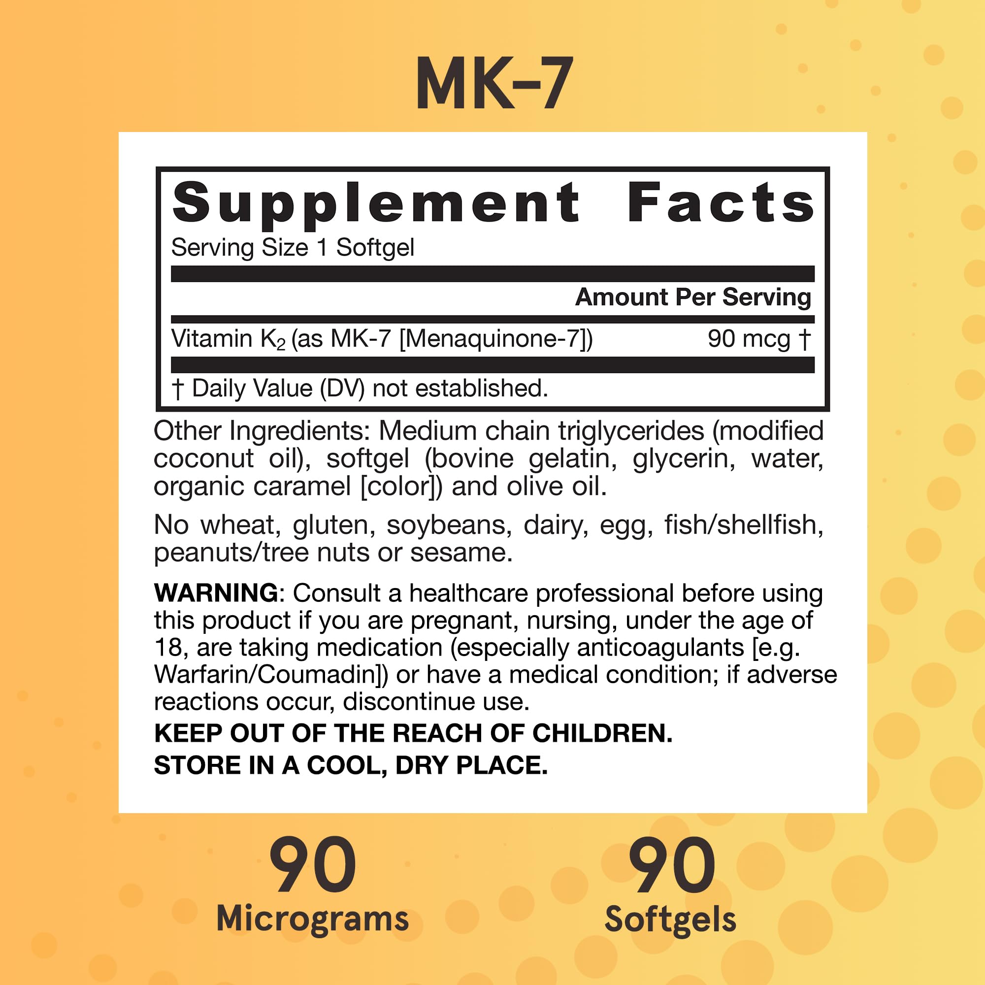 Jarrow Formulas MK-7 90 mcg - Bioactive Form of Vitamin K2-90 Servings (Softgels) - for Bone & Cardiovascular Health - Vitamin K2 MK-7 Dietary Supplement - Gluten Free