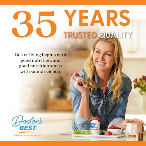 Doctor's Best Vitamin C 1000mg Supplement for Men & Women - Vegan Vitamin C Capsules as Q-C Ascorbic Acid, Immune Health Support for Adults, Non GMO, Gluten Free, Soy Free - 360 Veg Caps