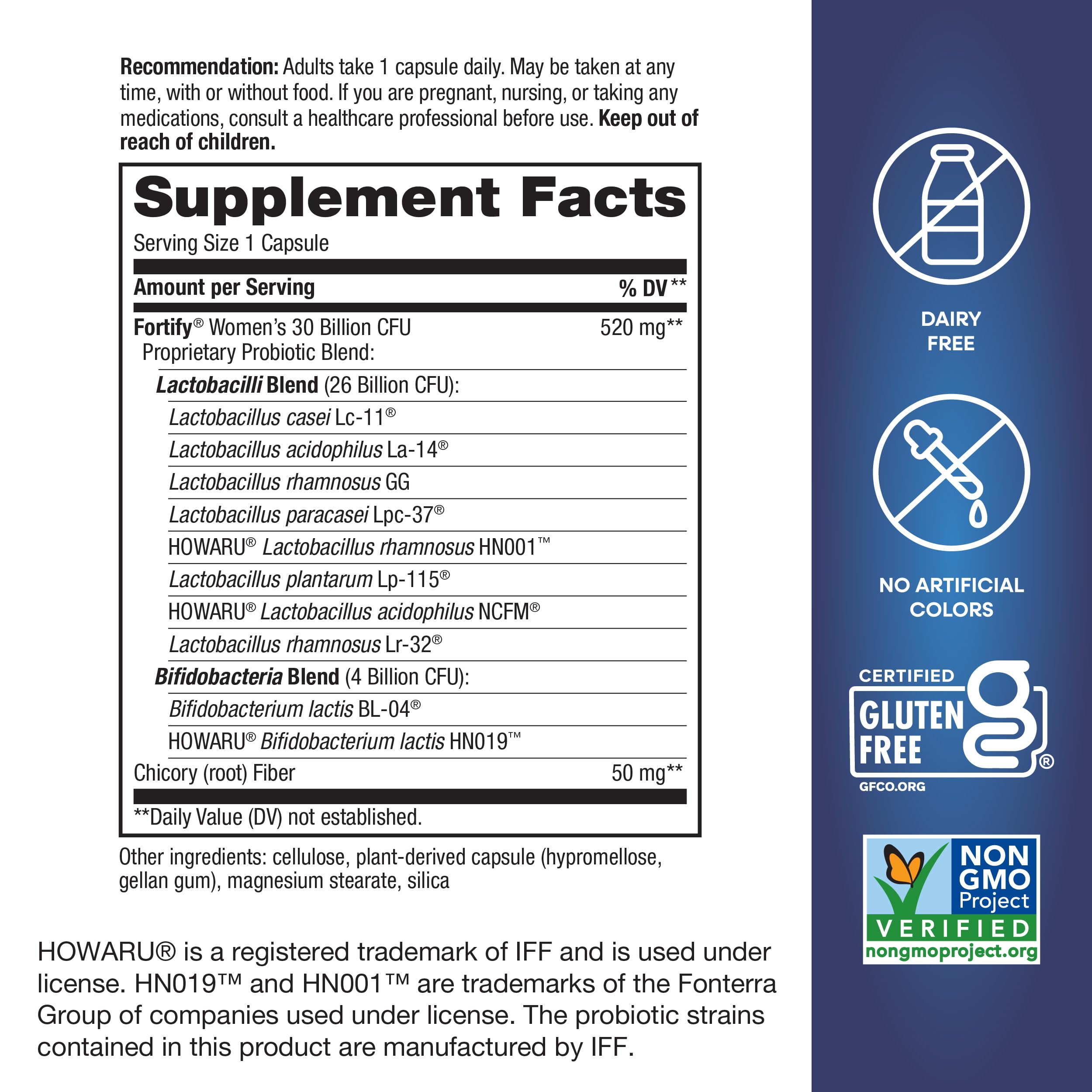 Nature’s Way Fortify Women’s Probiotic, 30 Billion Live Cultures, 11 Strains, Prebiotic, 30 Capsules