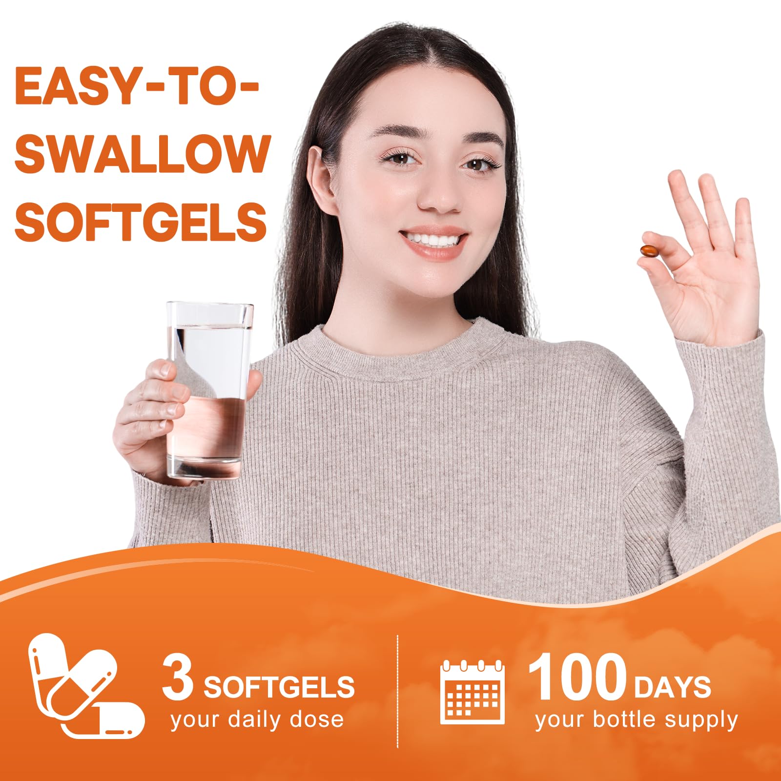 Pumpkin Seed Oil with Saw Palmetto Capsules, 3000mg/serving, 300/600 Softgels | Cold Pressed, Pure Virgin Oil, Essential Fatty Acids & Phytosterols | Supports Hair, Urinary, Bladder & Prostate Health