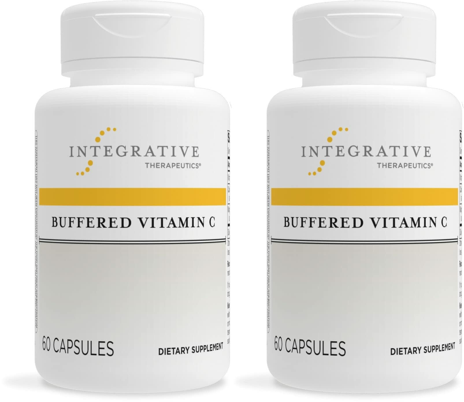 Integrative Therapeutics Buffered Vitamin C - Antioxidant Support Supplement for Healthy Skin & Connective Tissues* - Vegan & Gluten-Free - 60 Capsules (2 Pack)