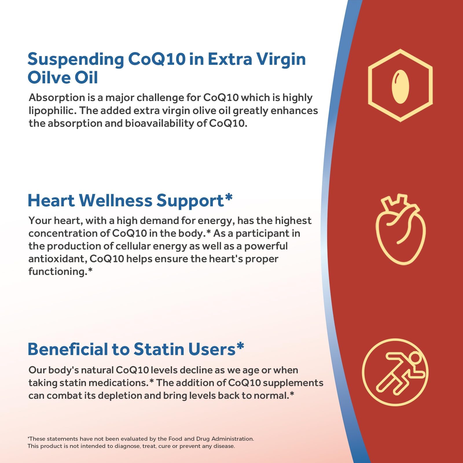 Doctor's Recipes CoQ10 200mg Per Serving, High Absorption Coenzyme Q10 Supplement with Olive Oil, Heart & Vascular Health, Energy Production & Antioxidant Support, 4 Month Supply, 240 Softgels