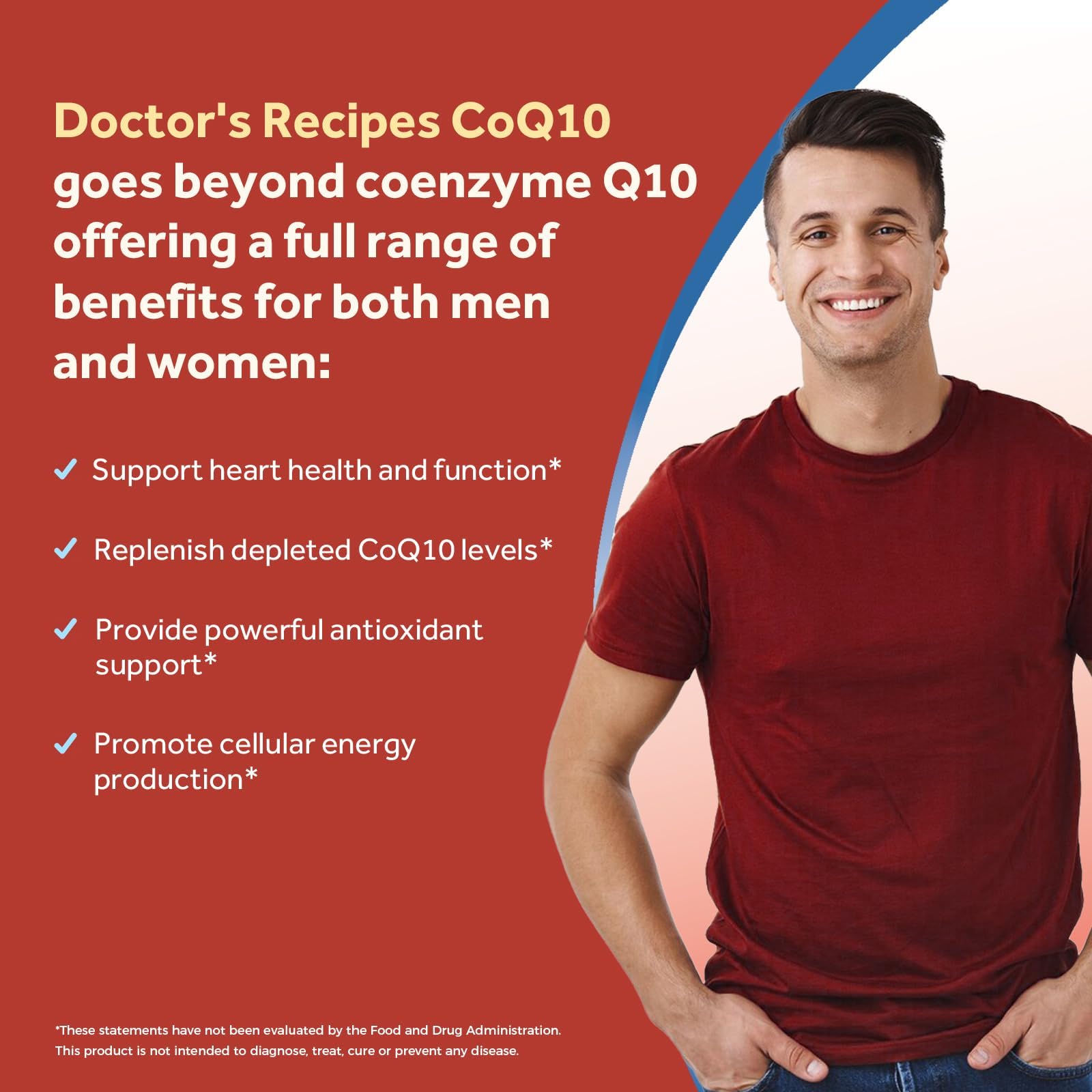 Doctor's Recipes CoQ10 200mg Per Serving, High Absorption Coenzyme Q10 Supplement with Olive Oil, Heart & Vascular Health, Energy Production & Antioxidant Support, 4 Month Supply, 240 Softgels