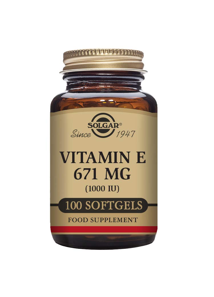 Solgar Vitamin E 670 mg (1000 IU), 100 Mixed Softgels - Natural Antioxidant, Skin & Immune System Support - Naturally-Sourced Vitamin E - Gluten Free, Dairy Free - 100 Servings