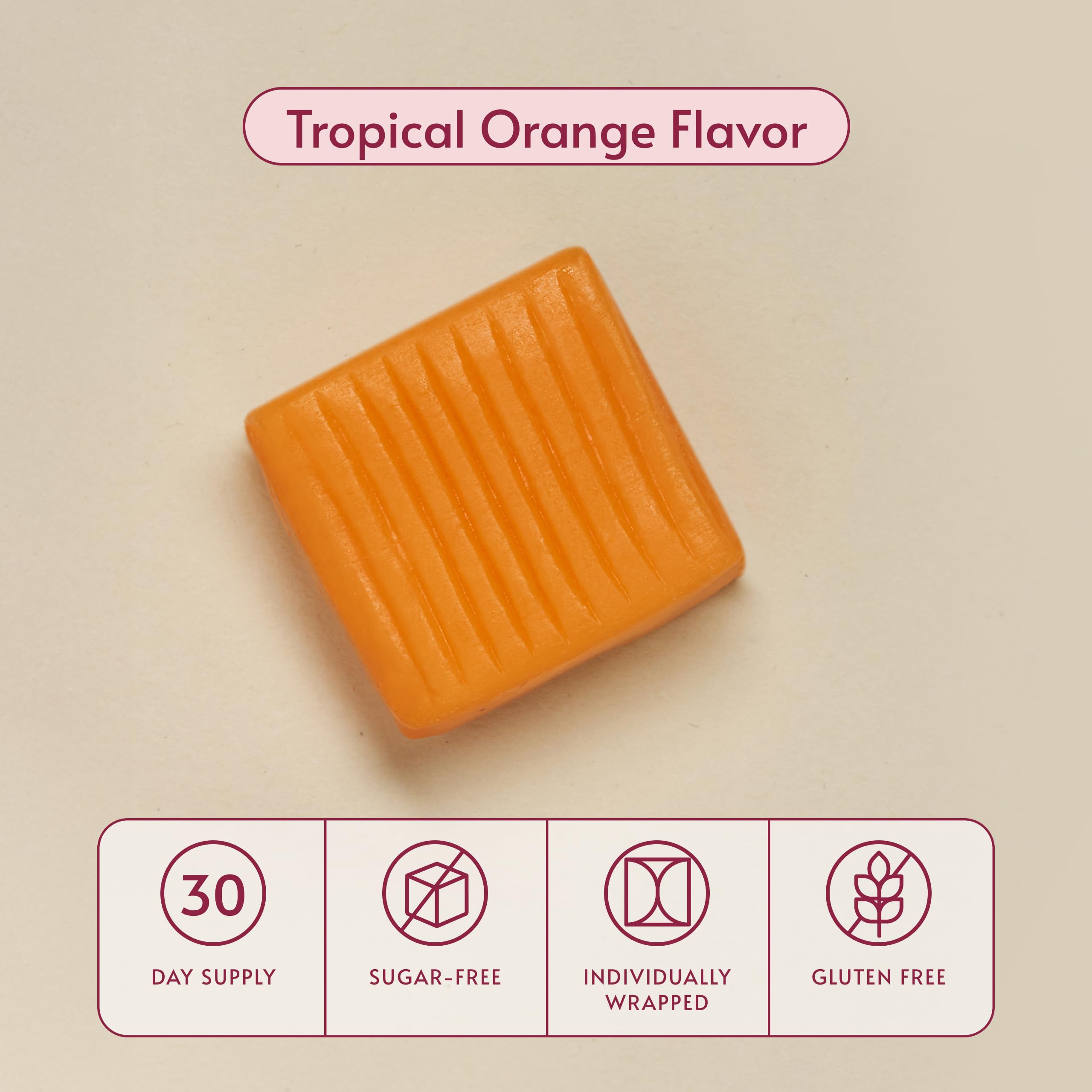 Bariatric Advantage Multi Chewy Bite - Soft Chew Multivitamin for Bariatric Surgery Patients - Chewable Multivitamin with Folic Acid, Vitamin D3 & More - Tropical Orange Flavor - 60 Count