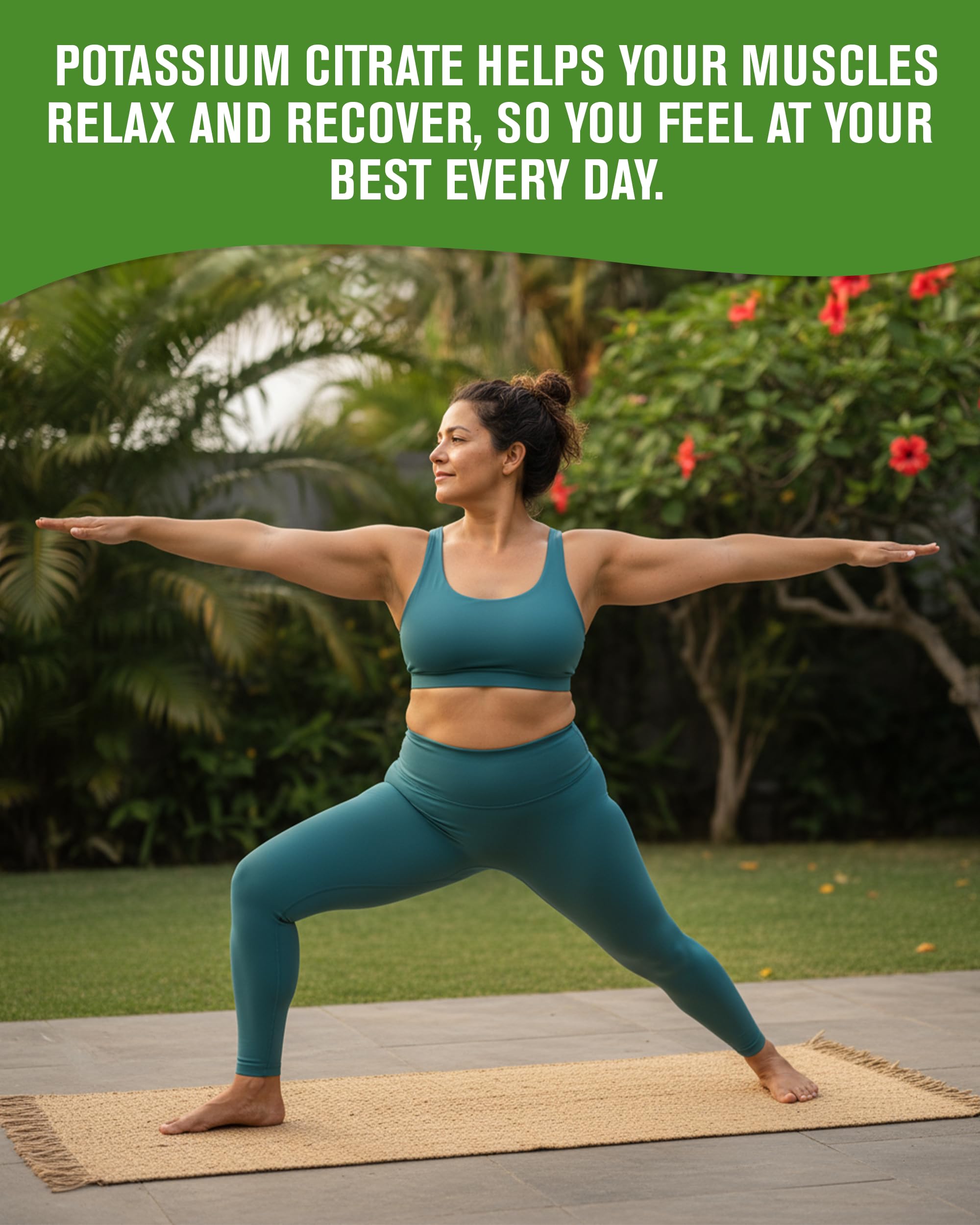 NaturalSlim Natural Potassium Citrate Gluconate 99 mg - Kadsorb Supports Electrolyte Balance & Normal pH - Absorbable Potassium Supplements with Essential Minerals - Non GMO 400 Capsules 1 Pack