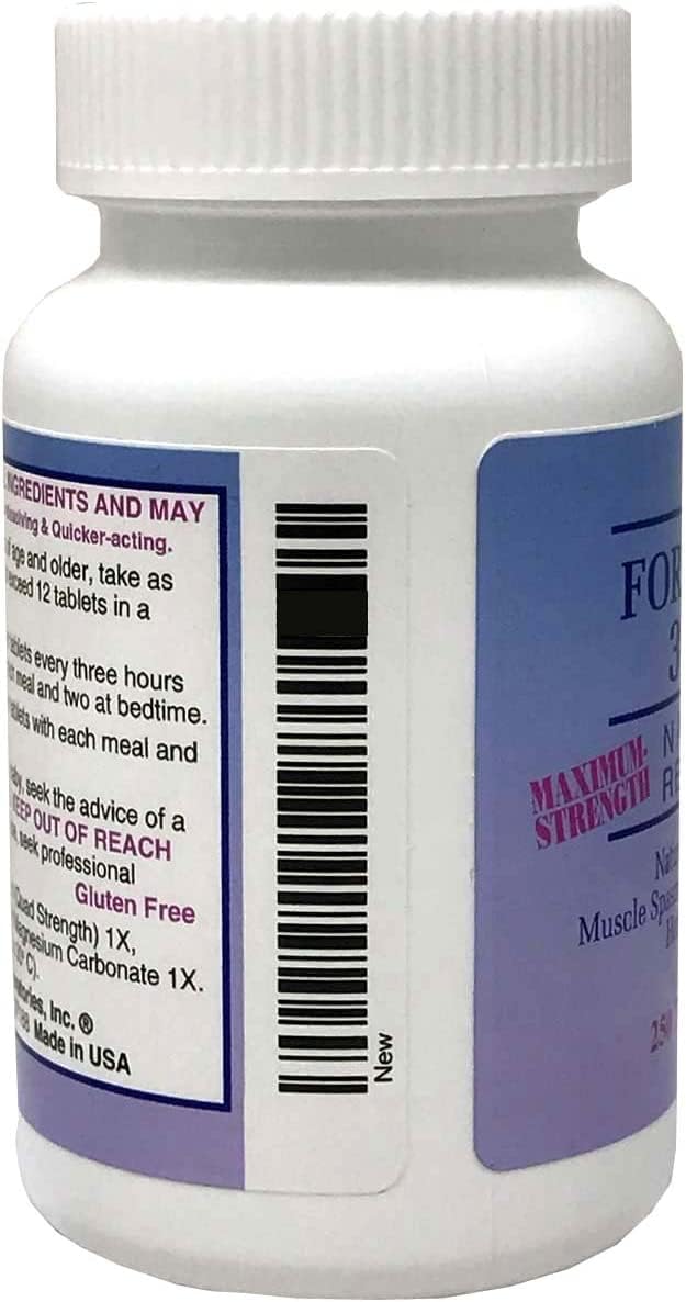 Dee CEE Labs Formula 303 Maximum Strength Tablets, 90 Tablets; All-Natural containing Magnesium for Sore Muscles, Passion Flower, and Valerian Root