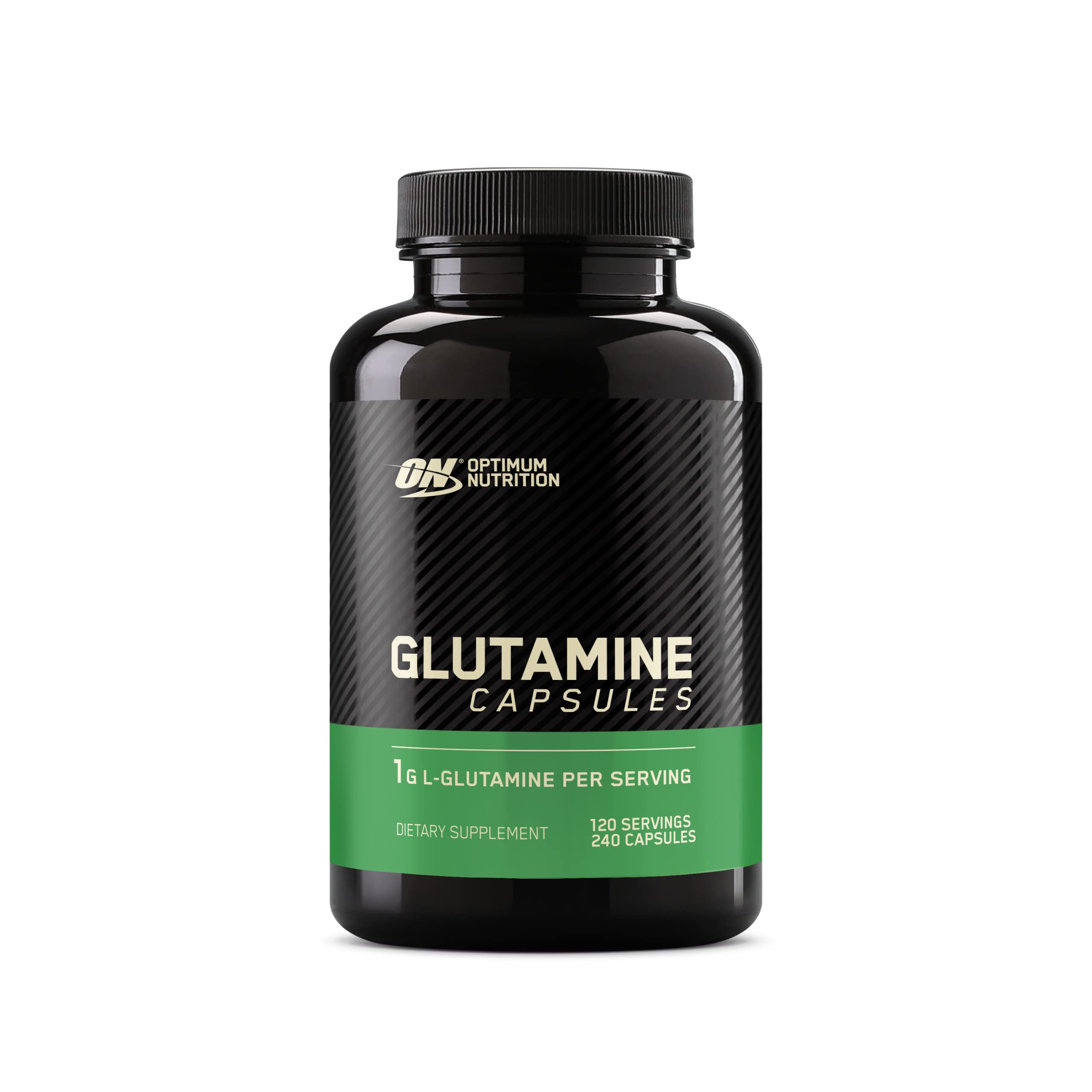 Optimum Nutrition L-Glutamine Muscle Recovery Capsules, 1000mg, 240 Count (Package May Vary)