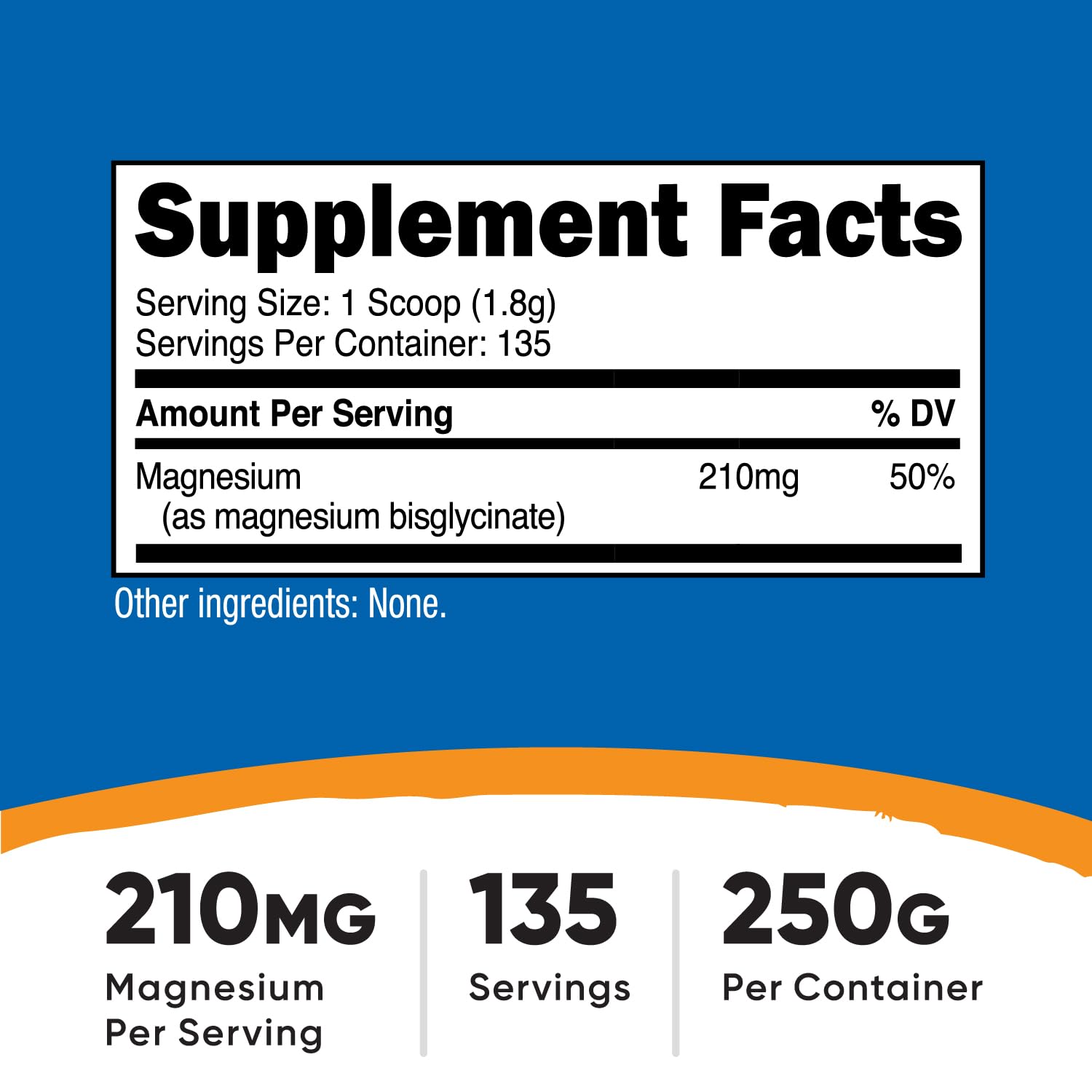 Nutricost Magnesium Glycinate Powder (250 Grams) (Unflavored)