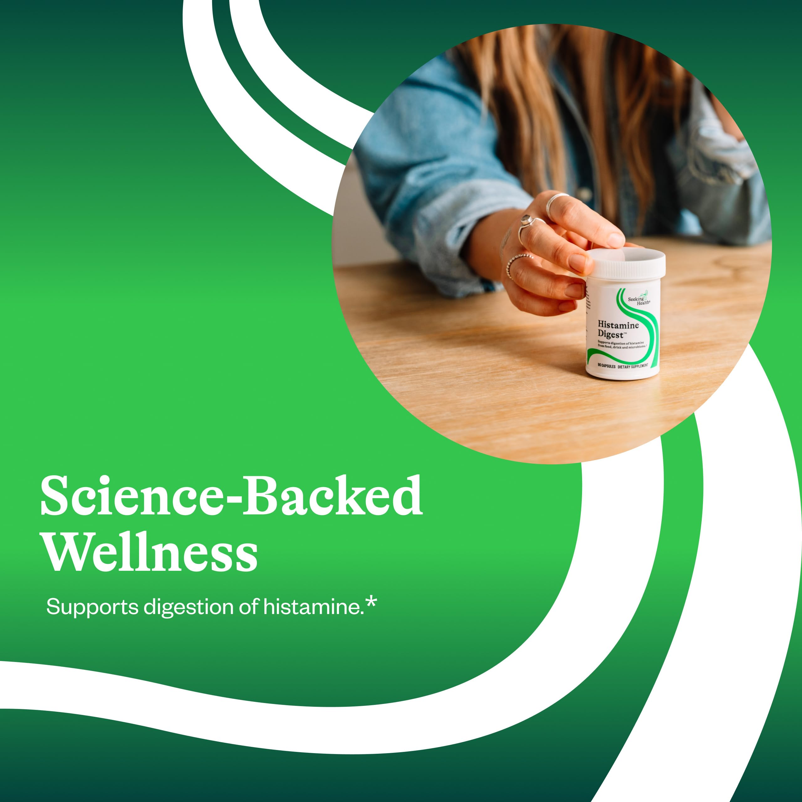 Seeking Health DAO Enzyme - Formerly Histamine Digest, DAO Enzyme Supplement for Histamine Food Intolerance, Supports Digestive Health, Upset Stomach (90 Capsules)*