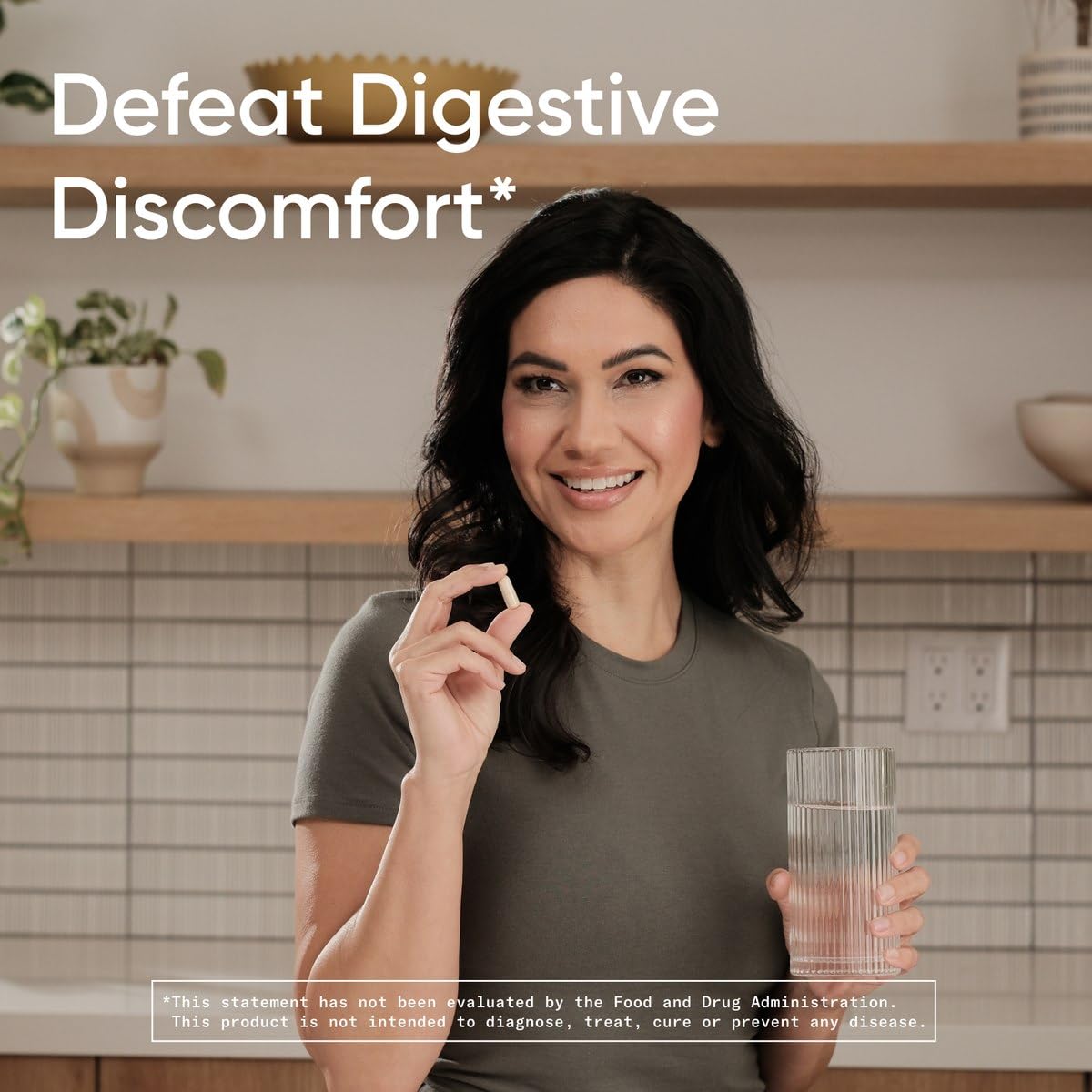 Sports Research Digestive Enzymes with Probiotics & Ginger - Plant Based for Dairy, Protein, Sugar & Carbs - Non-GMO Verified & Vegan Friendly (90 Veggie Capsules)