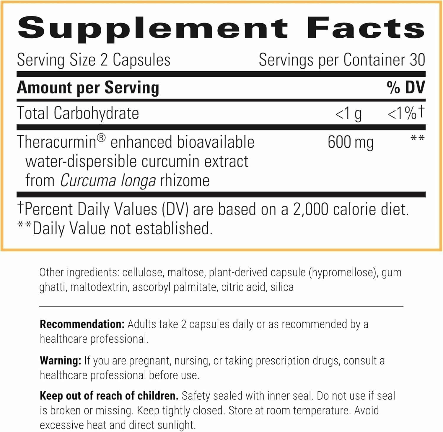 Integrative Therapeutics Theracurmin HP - Heart & Joint Health Support* - Muscle Recovery Support* - 27x More Bioavailable Than Standard Curcumin Extract - 60 Capsules (30 Servings)