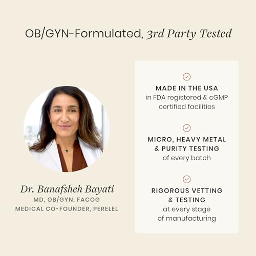 Perelel Conception Support Pack, Prenatal Multivitamin with DHA Omega 3, COQ10 & Folate, Supports Fertility Wellness for Women, Soy & Gluten Free, Non GMO, 30 Daily Pill Packs