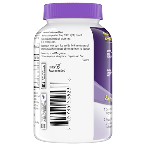 Caltrate 600 Plus D3 Plus Minerals Calcium and Vitamin D Supplement Tablets, Bone Health and Mineral Supplement for Adults - 120 Count (Packaging may vary)