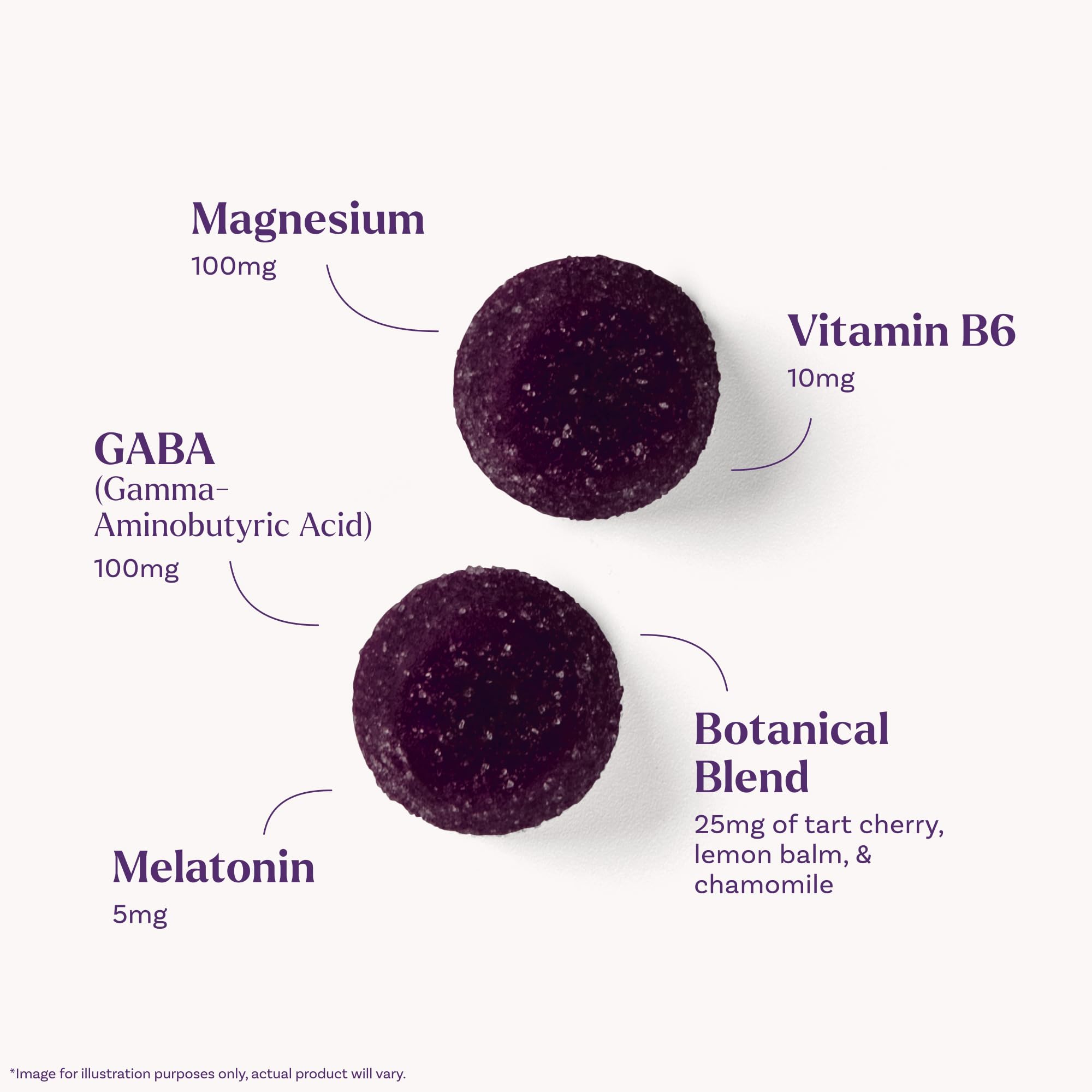Natrol Sleep + Restore Magnesium Glycinate Blend Gummies with Melatonin 5mg - Calm Magnesium with GABA, Botanical Blend, Cherry Flavor, 60 Gummies