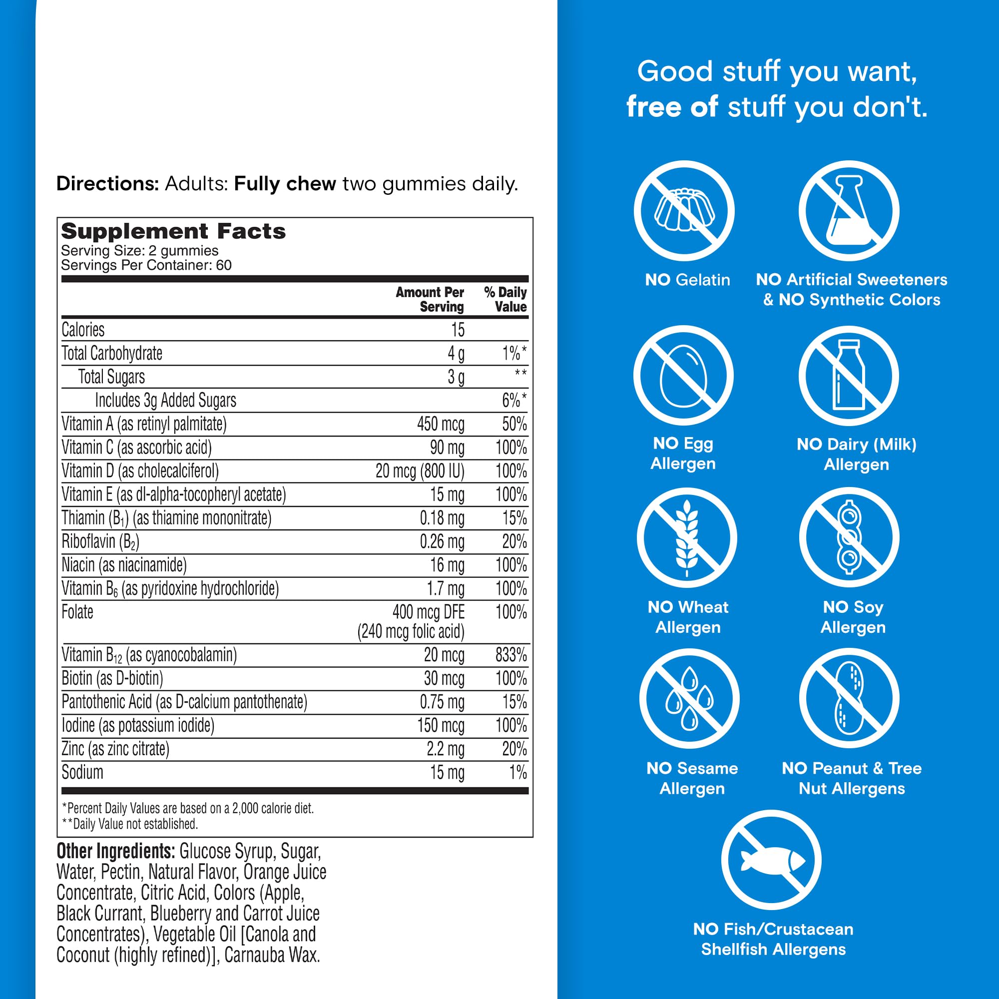 One A Day Men’s 50+ Daily Essentials Multivitamin Gummies, Multivitamin for Men Over 50, Fruit Medley Flavor, 120 Gummies