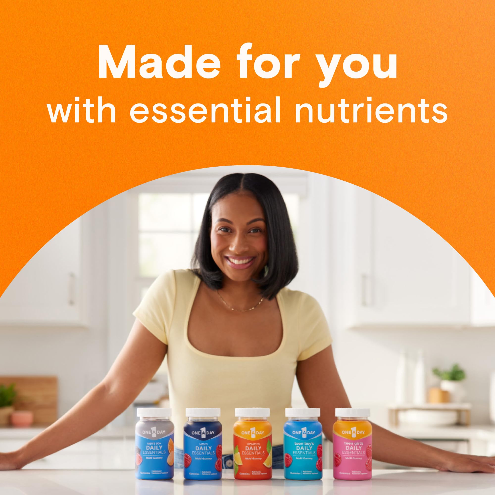 One A Day Men’s 50+ Daily Essentials Multivitamin Gummies, Multivitamin for Men Over 50, Fruit Medley Flavor, 120 Gummies