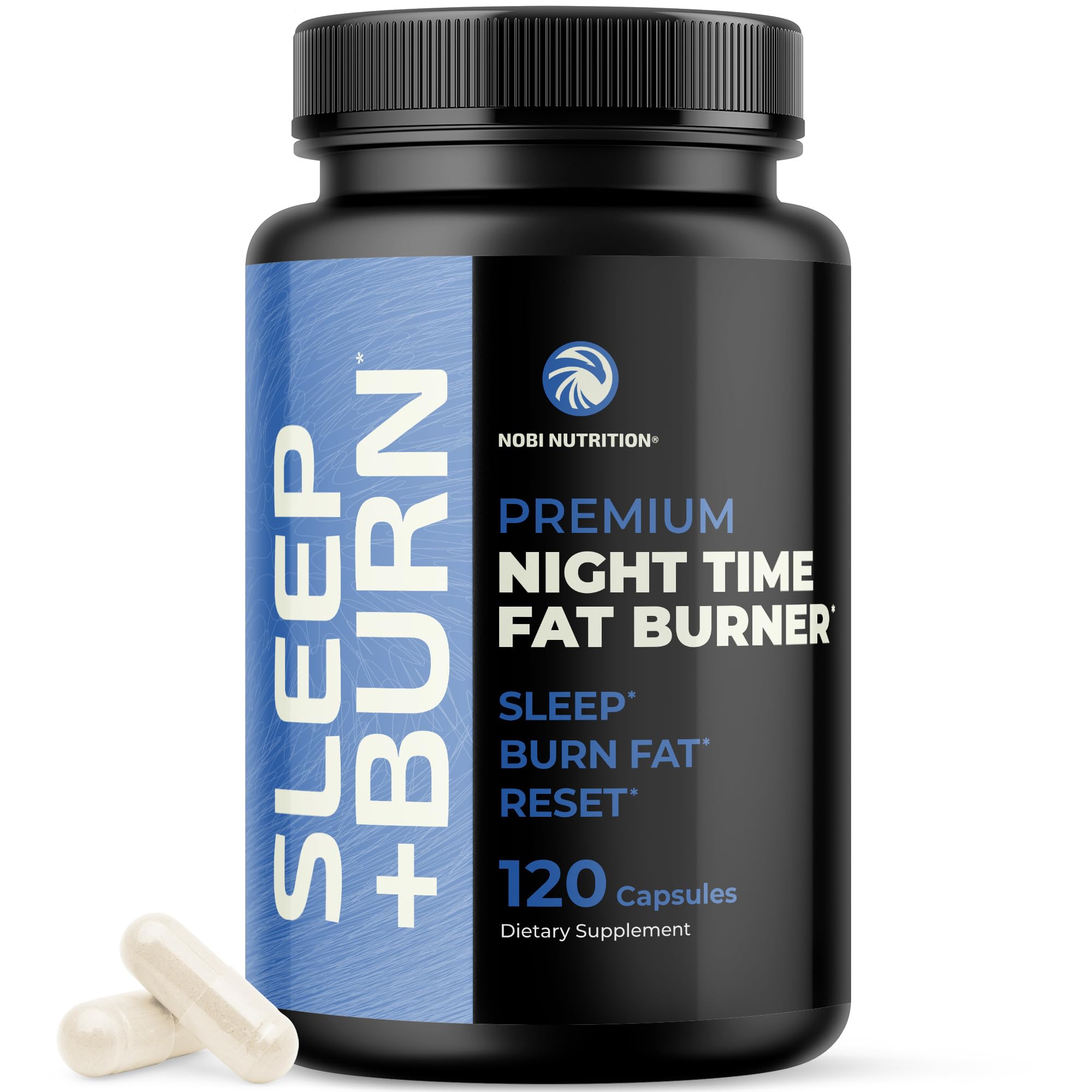 Night Time Fat Burner to Shred While You Sleep | Belly Fat Burner, Carb Blocker and Weight Loss Support Supplements | Lose Weight, Support Metabolism and Fall Asleep | 120 Nighttime Diet Pills