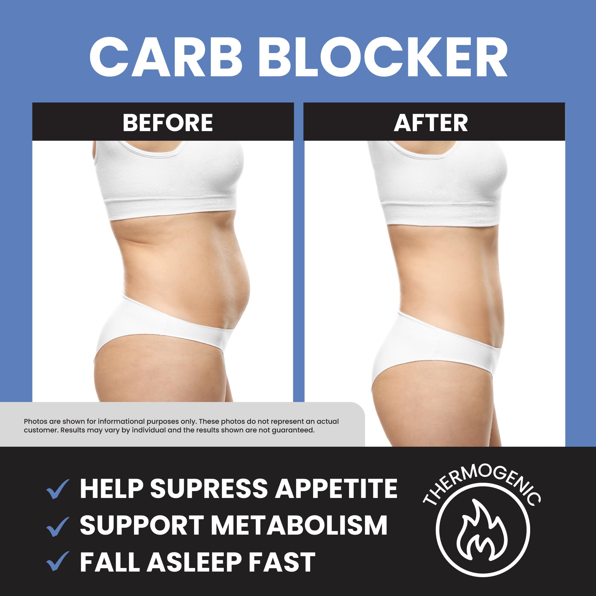 Night Time Fat Burner to Shred While You Sleep | Belly Fat Burner, Carb Blocker and Weight Loss Support Supplements | Lose Weight, Support Metabolism and Fall Asleep | 120 Nighttime Diet Pills