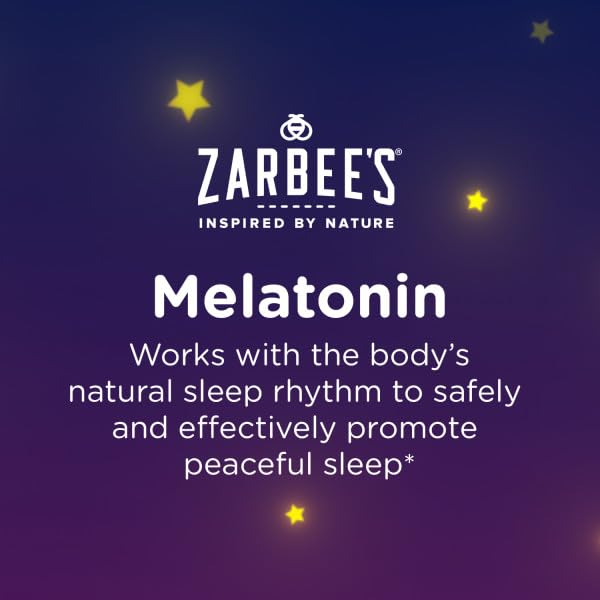 Zarbee's Kids Sleep Supplement Liquid with 1mg Melatonin; Drug-Free & Effective; Easy to Take Natural Berry Flavor for Children Ages 3 and Up; 1 Fl Oz Bottles, Pack of 2
