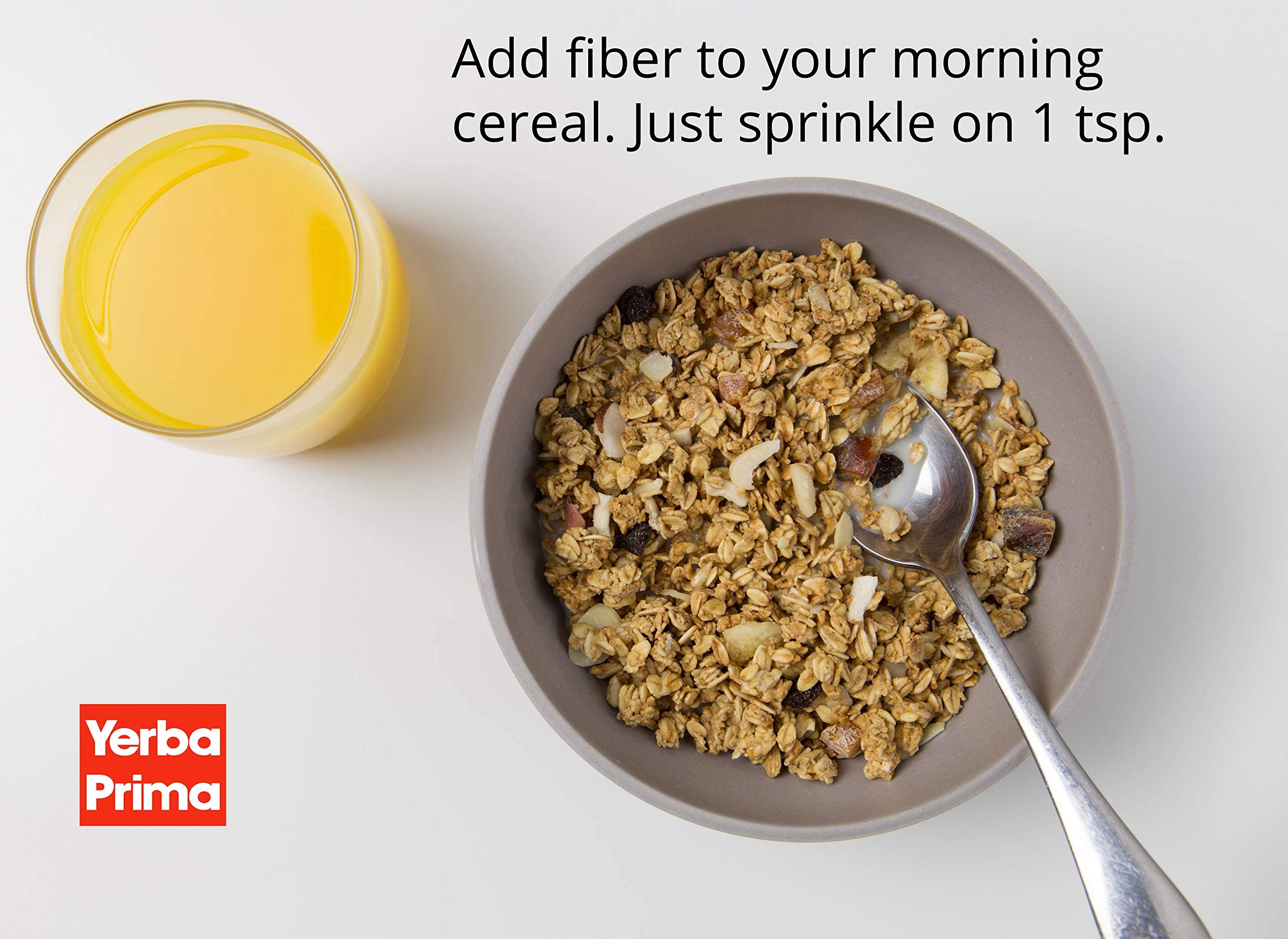 Yerba Prima Psyllium Husk Powder - 24 oz - Fine Ground, Unflavored, Sugar Free - Natural Fiber Supplement - Also for Baking - Contains Both Soluble & Insoluble Bulk for Regularity Support