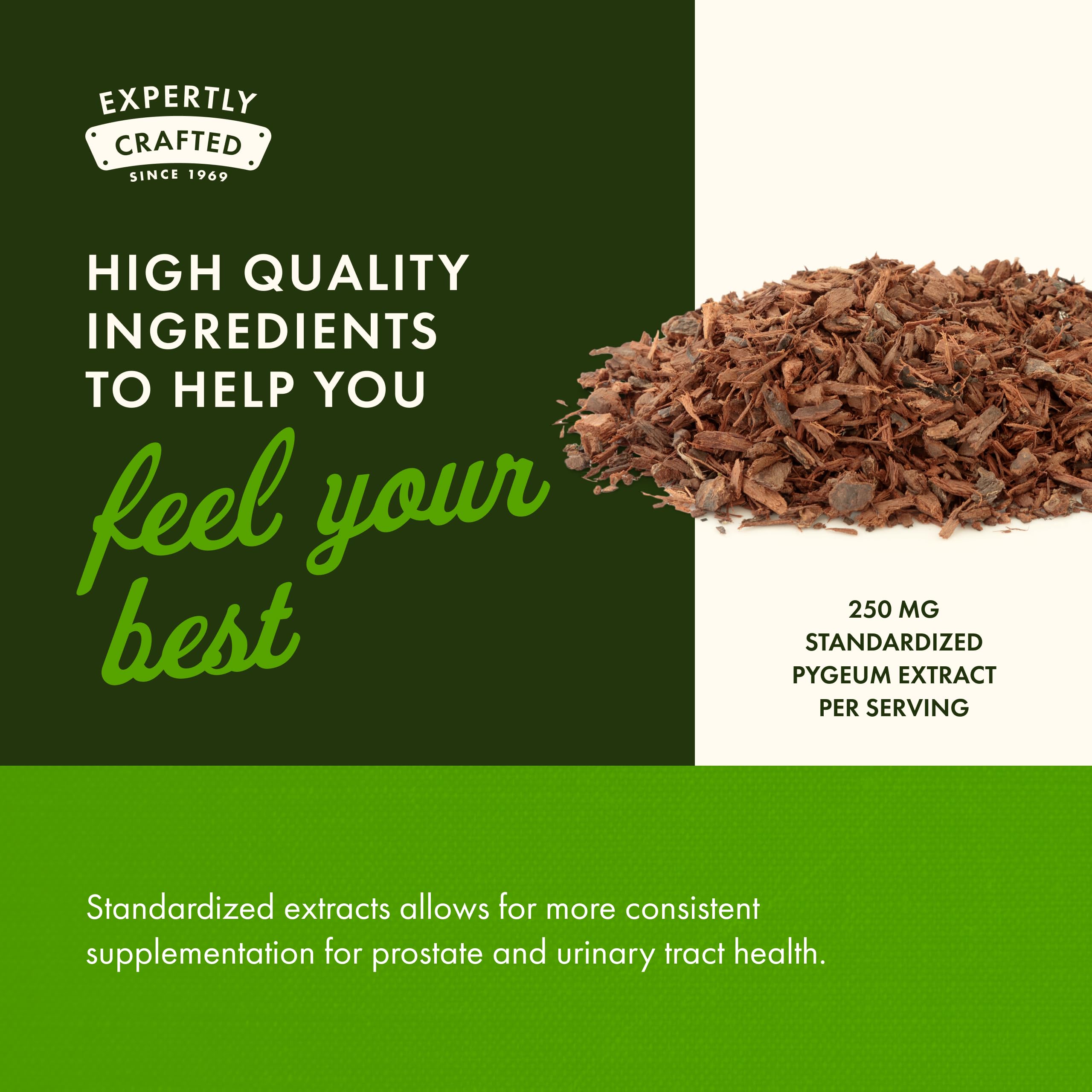 Swanson Pygeum - Herbal Supplement Promoting Male Prostate Health, Bladder, and Urinary Tract Health Support - Mens Health Supplement - (100 Capsules, 125mg Each) 2 Pack