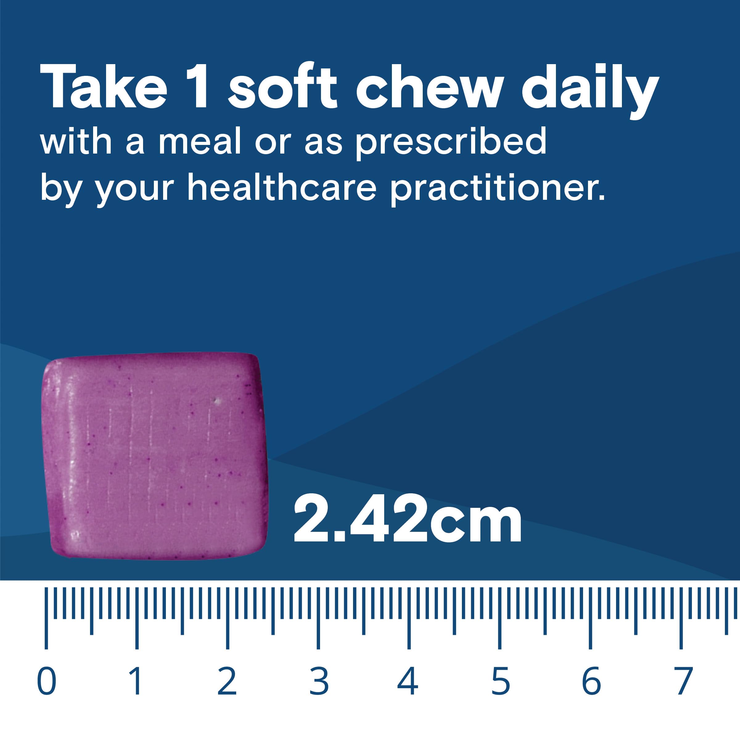 Bariatric Fusion Iron Supplement for Women Anemia | Chewable Iron with Vitamin C | Grape Flavored Soft Chew | Gentle on Stomach Ferrous Fumarate for Women and Men | Gluten Free | 60 Count