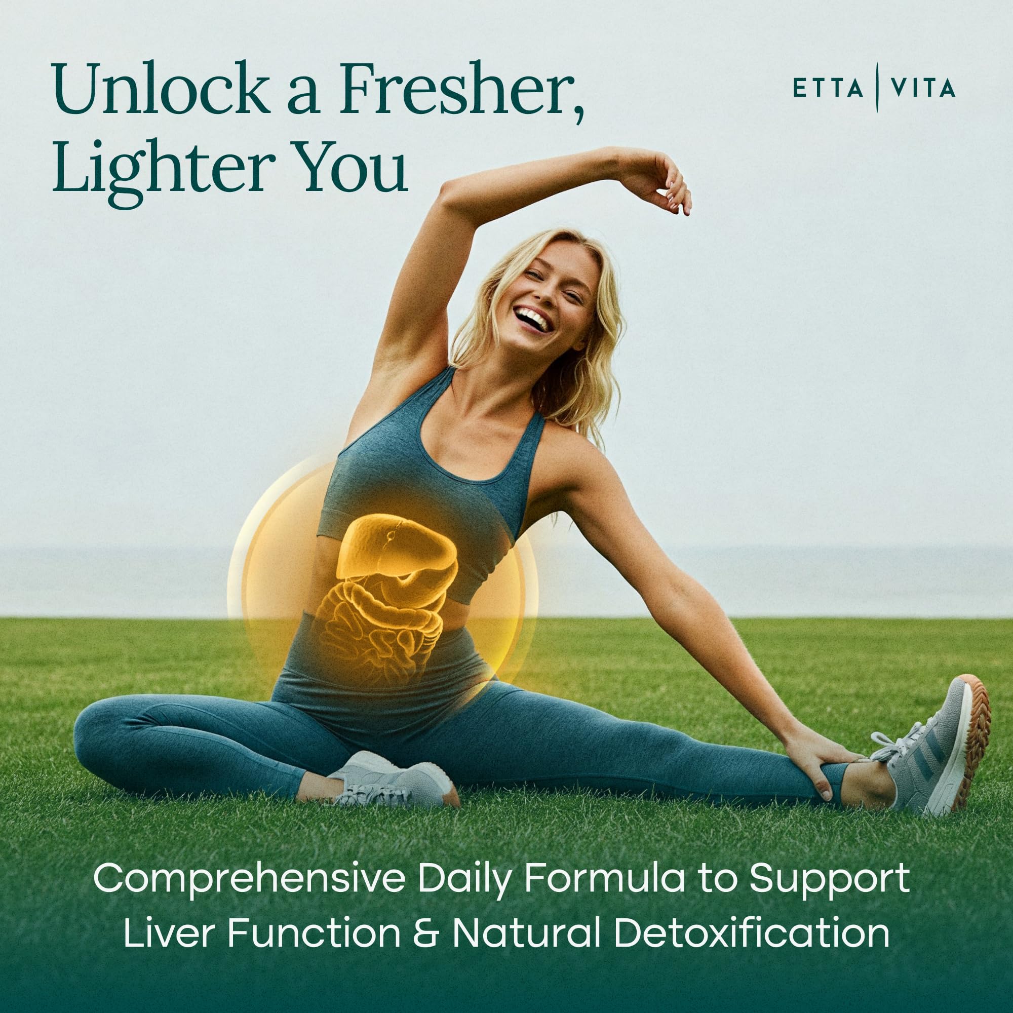 Liver Cleanse Detox & Repair - Microplastics Detox & Zeolite Supplement for Gut Health, Cognition & Natural Energy - Glutathione, NAC, Chlorella, Spirulina, ALA, Cilantro, Milk Thistle, Noni, Shilajit