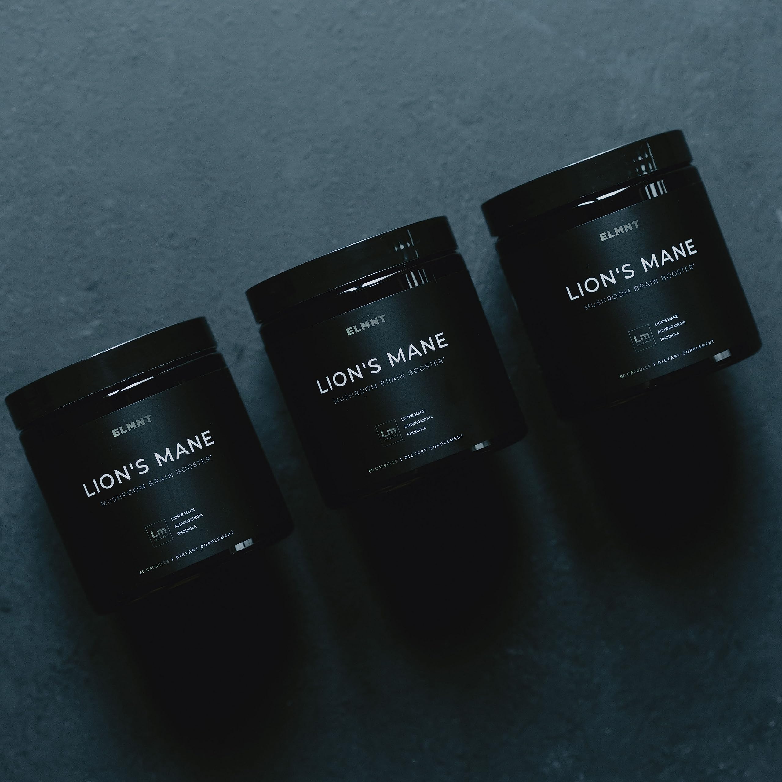 20,000mg 16x Strength Lions Mane Supplement Capsules Super Nootropic w. Ashwagandha & Rhodiola - Highest Potency Lion's Mane Mushroom Extract 50% Polysaccharides Brain Supplements for Memory and Focus