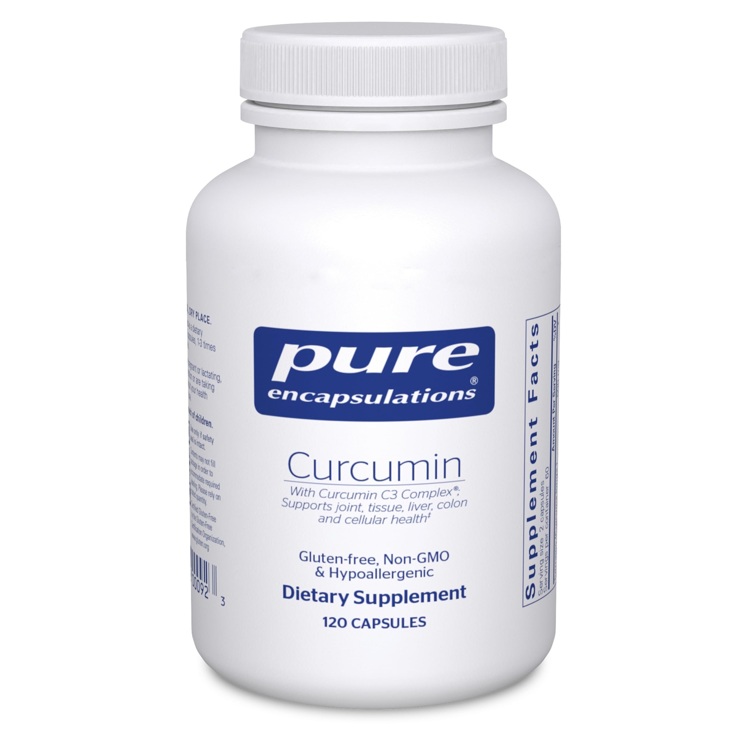 Pure Encapsulations Curcumin - 500 mg - Supports Joint Health & Liver Health - Curcuma Longa Capsule - Non-GMO & Vegan - 120 Capsules