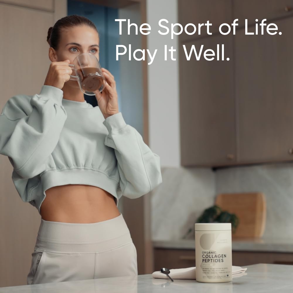 Sports Research Marine Collagen Peptides Powder - Sourced from Wild-Caught Fish, Pescatarian Friendly, Keto Certified & Non-GMO Tested - Easy to Mix in Water or Juice! (34 Servings)