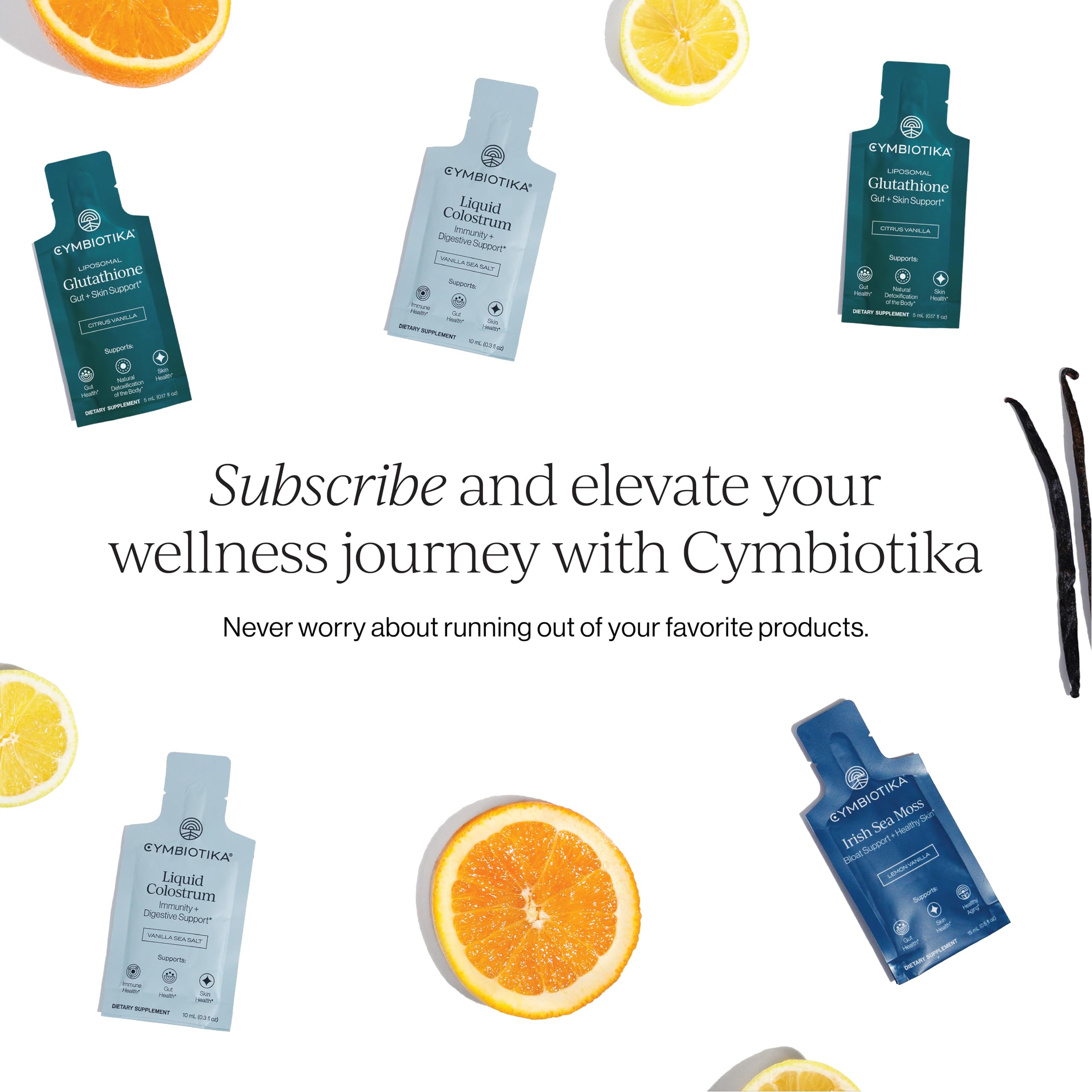 CYMBIOTIKA Liposomal Glutathione Supplement – PQQ, CoQ10 & Antioxidants for Detox, Brain, Energy, Immune Support – Advanced Absorption for Cellular Health & Longevity, Citrus Vanilla, 1 Month Supply